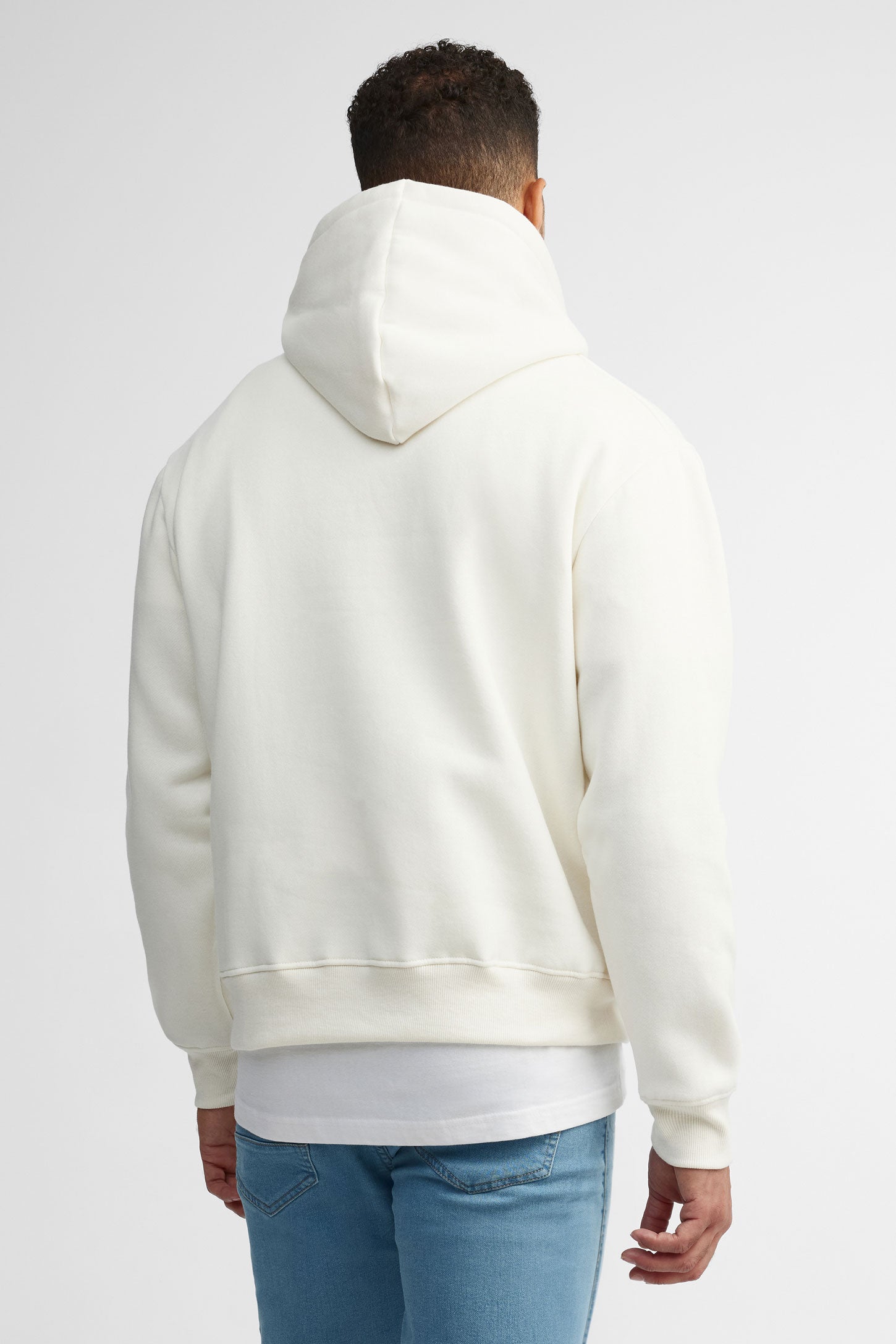 Chandail à capuchon coton ouaté - Homme && BEIGE