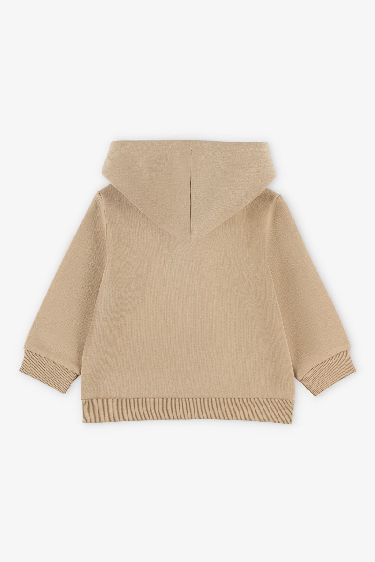 Chandail à capuchon coton ouaté, 2T-3T - Bébé garçon && BEIGE