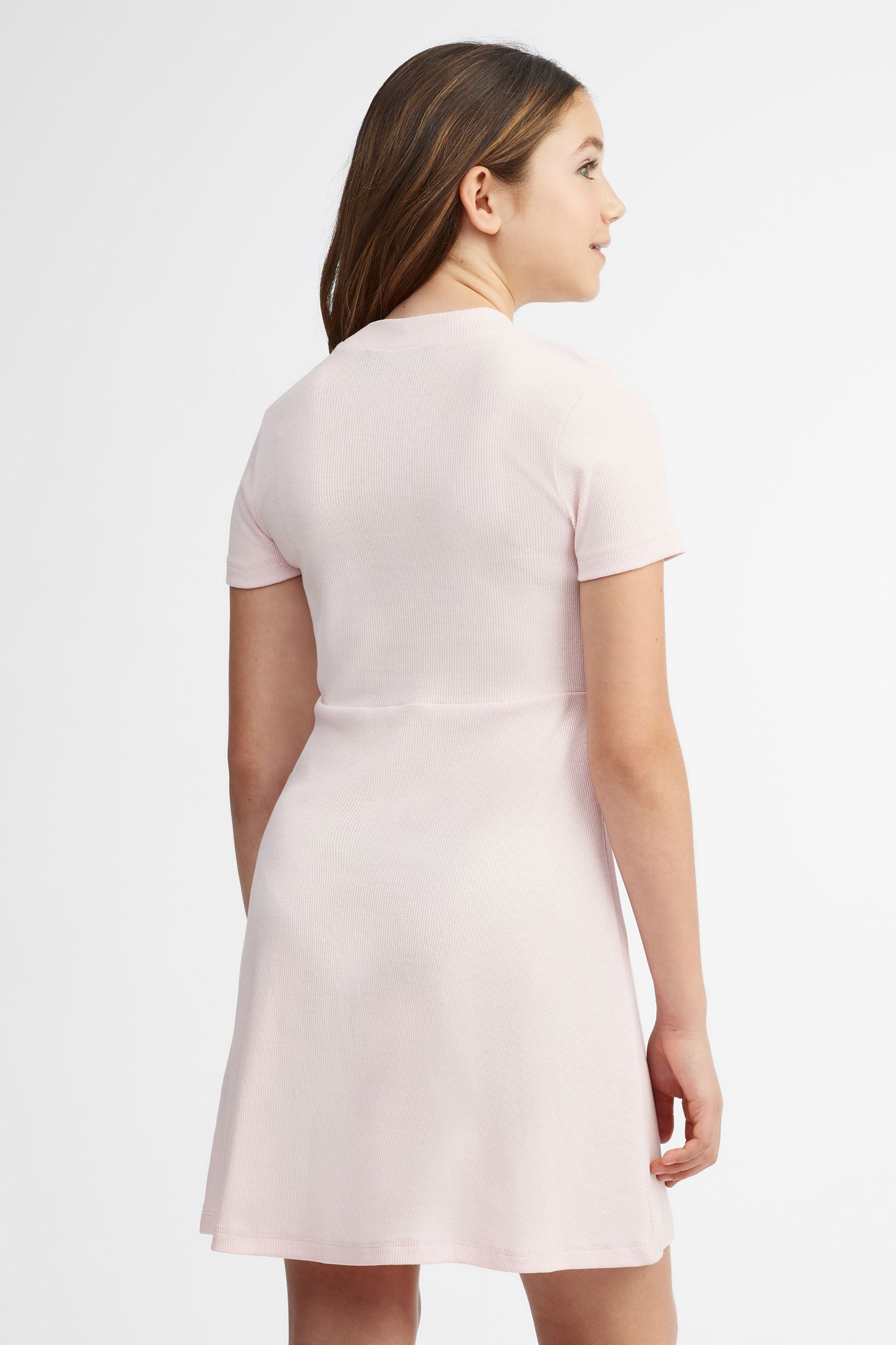 Robe patineuse côtelée - Ado fille && ROSE