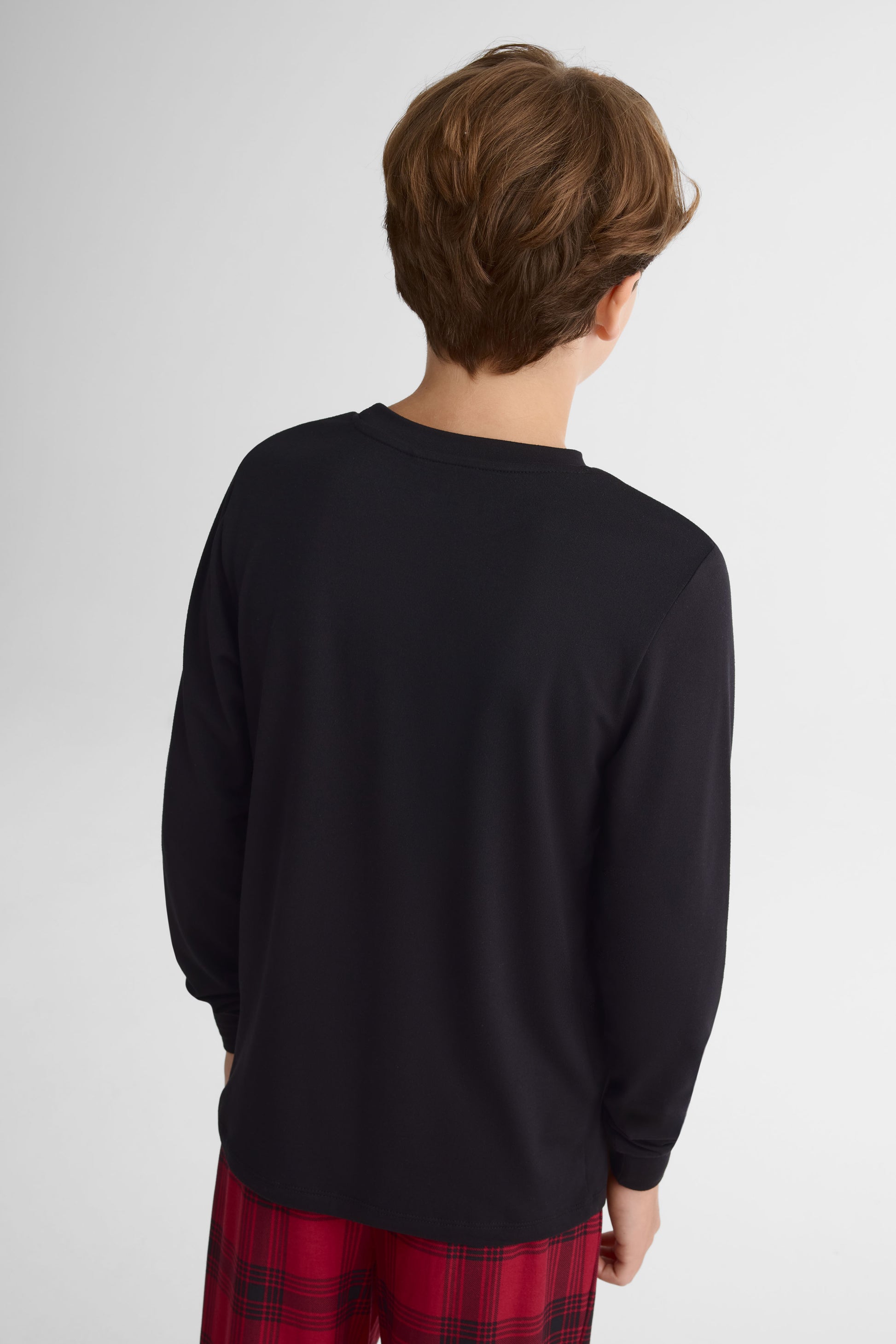 Pyjama 1 pièce col rond – Ado garçon && NOIR