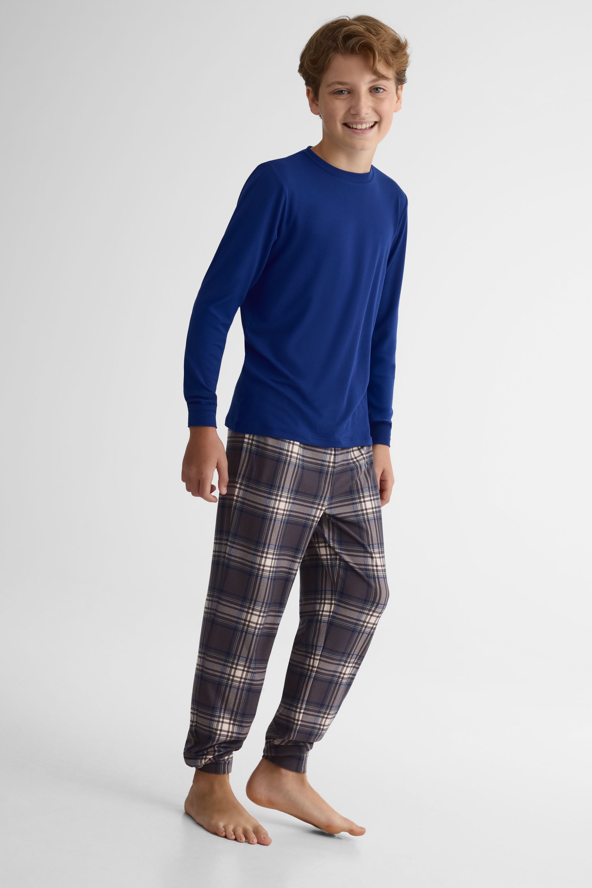 Pyjama 1 pièce col rond – Ado garçon && MARIN