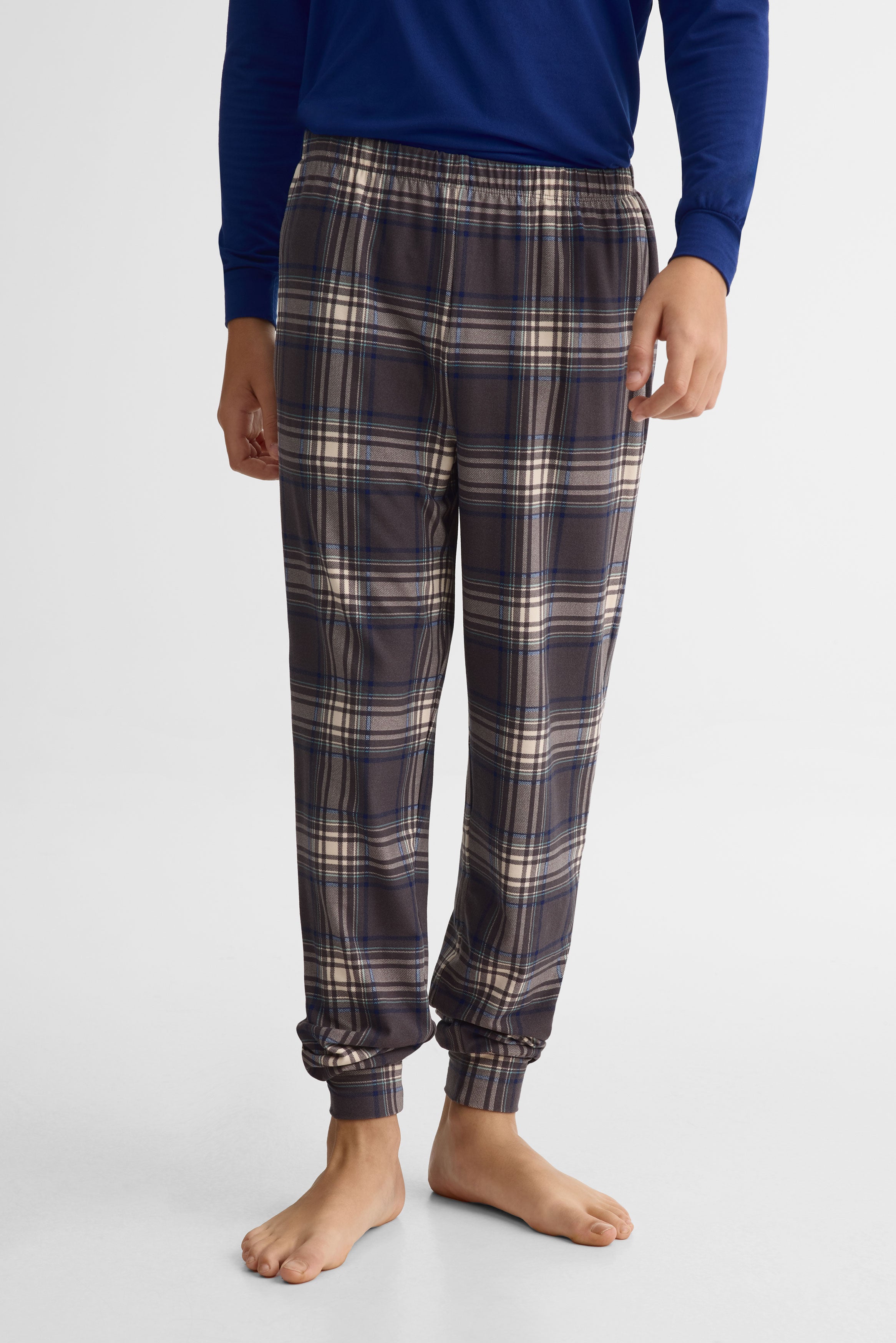 Pantalon pyjama élastique imprimé - Ado garçon && CHARBON/MULTI