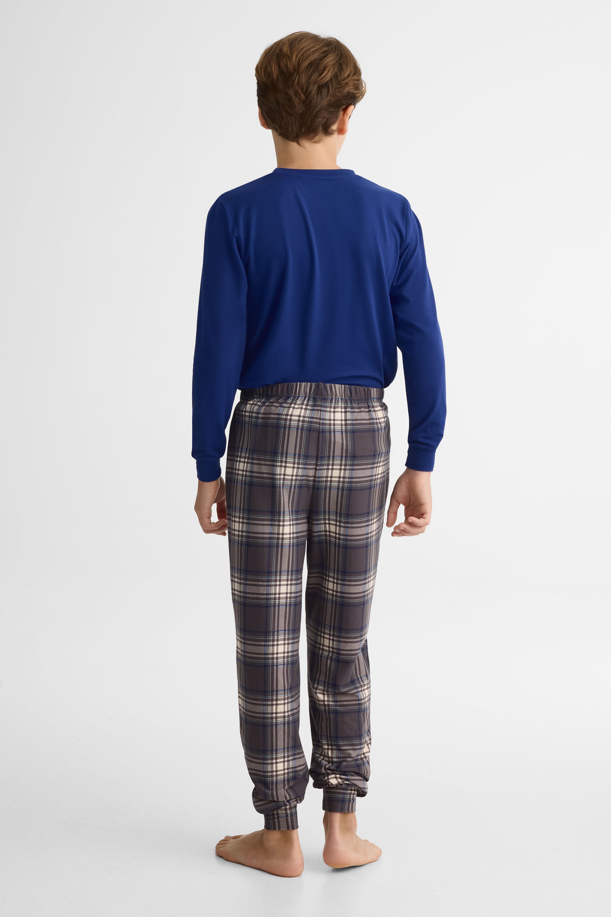 Pantalon pyjama élastique imprimé - Ado garçon && CHARBON/MULTI