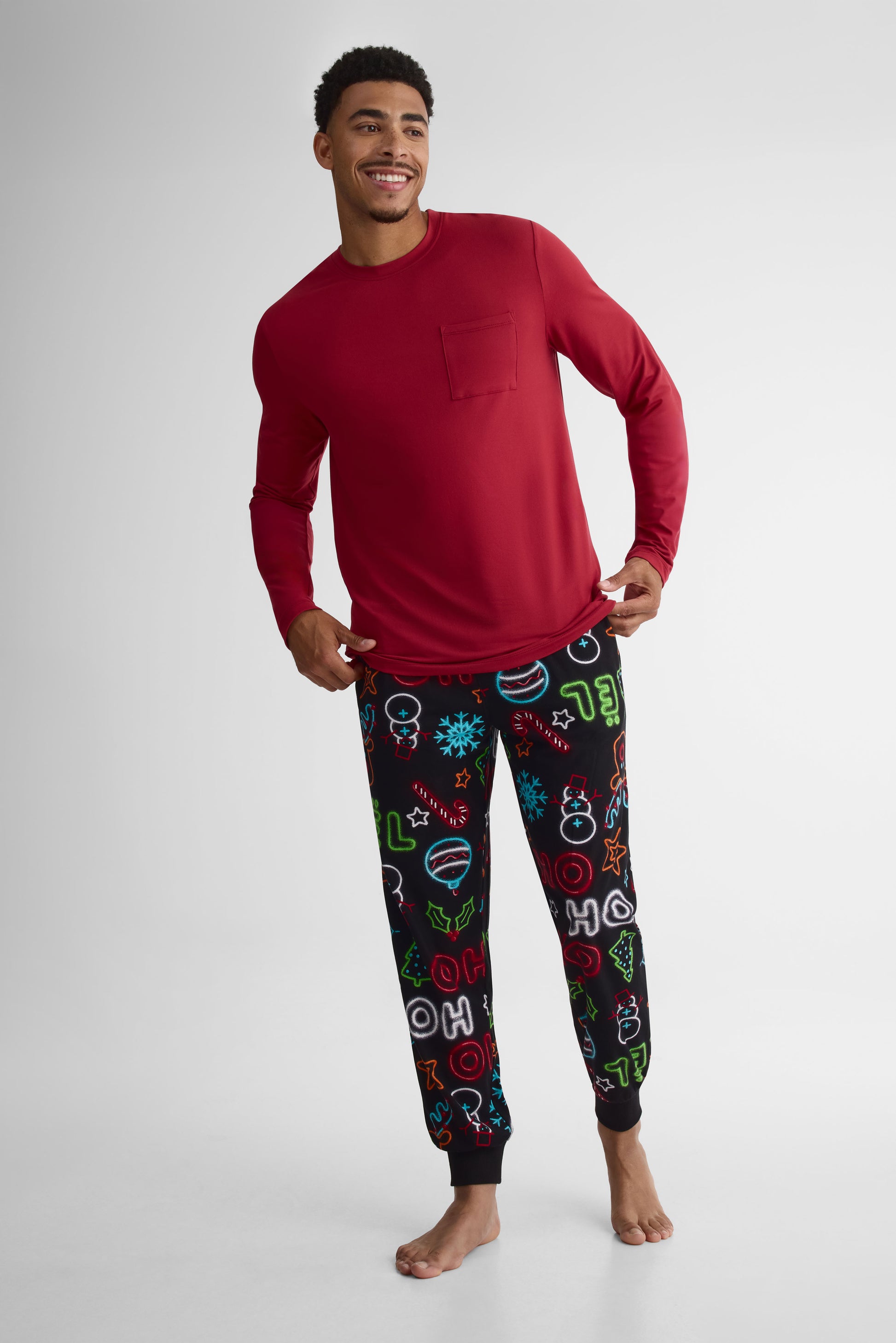 Chandail pyjama 2/40$ – Homme && ROUGE
