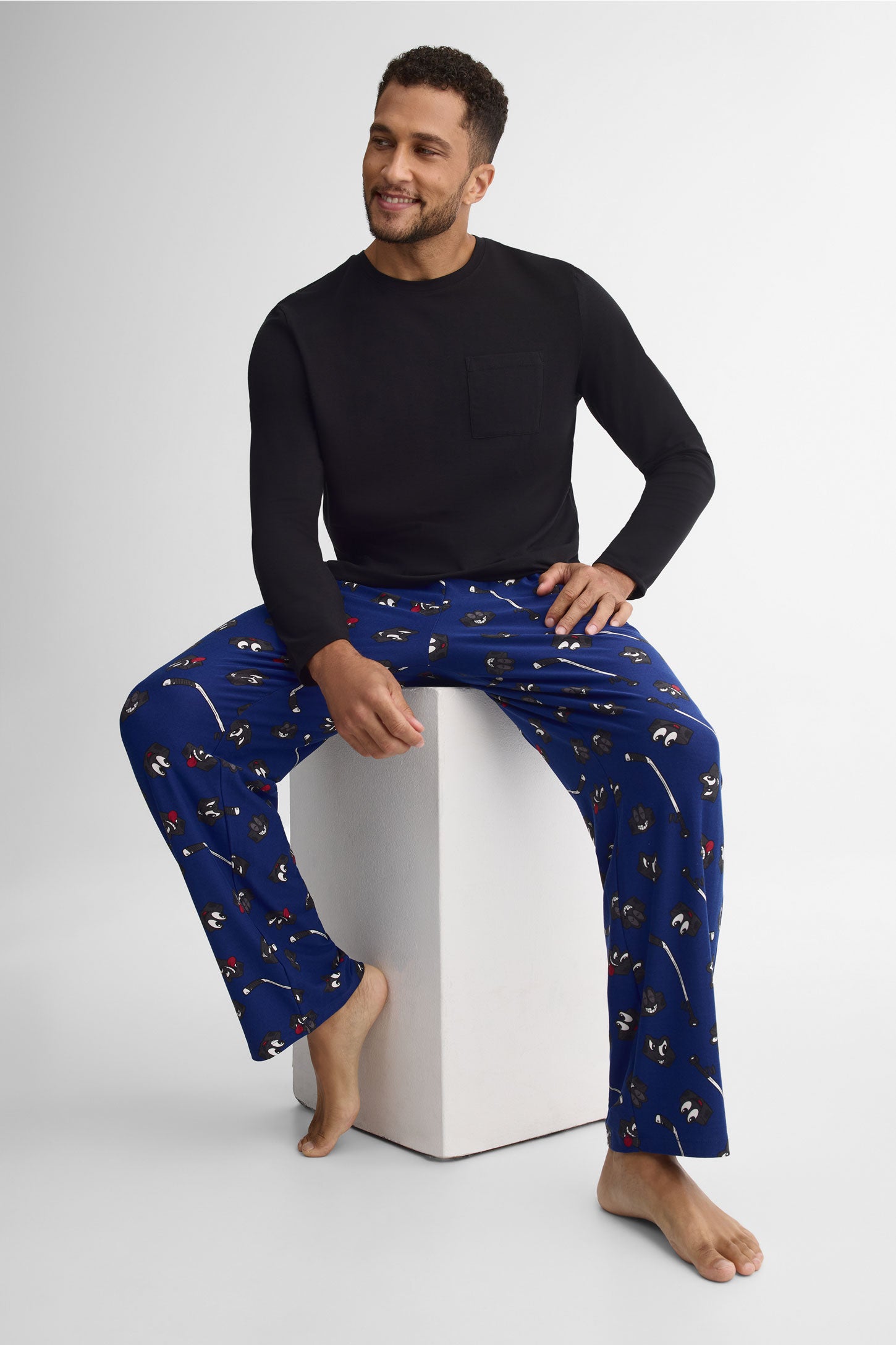 Pantalon pyjama imprimé 2/40$ – Homme && MARIN/MULTI