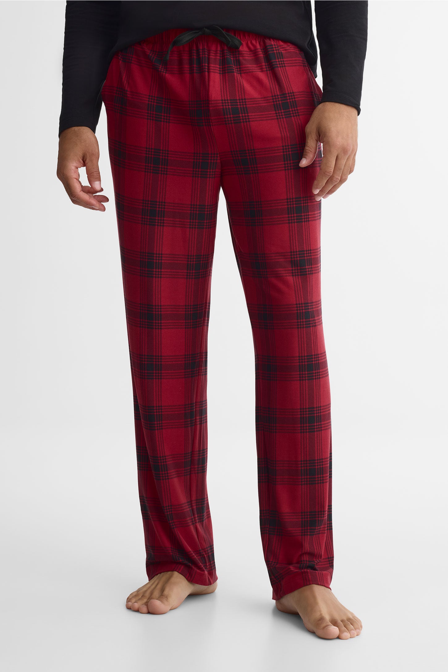Pantalon pyjama imprimé 2/40$ – Homme && ROUGE/MULTI