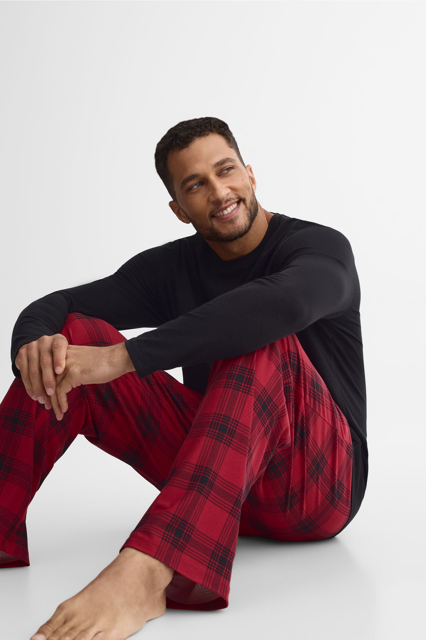 Pantalon pyjama imprimé 2/40$ – Homme && ROUGE/MULTI
