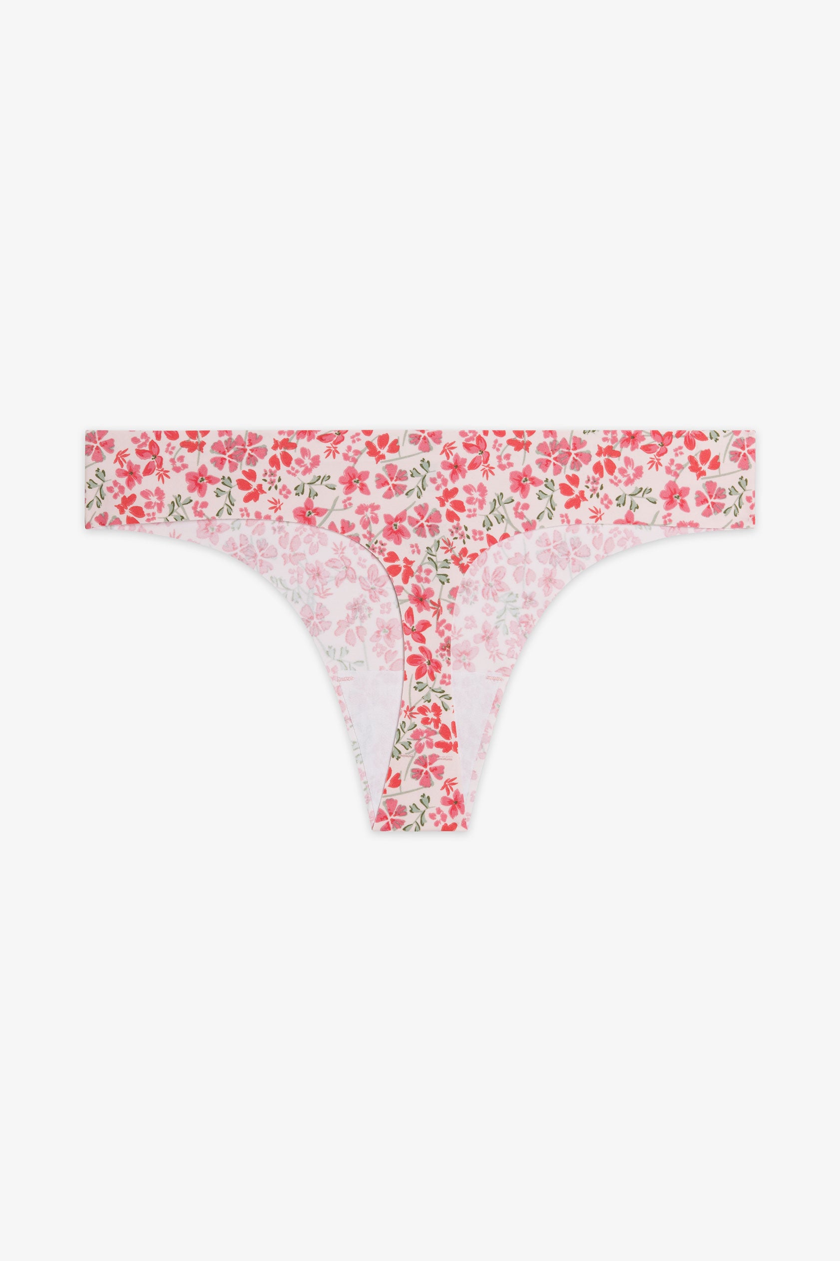 Thong imprimé - Femme && ROSE MULTI