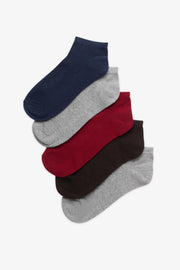 Lot de 5 paires de chaussettes cheville - Ado garçon && MULTI