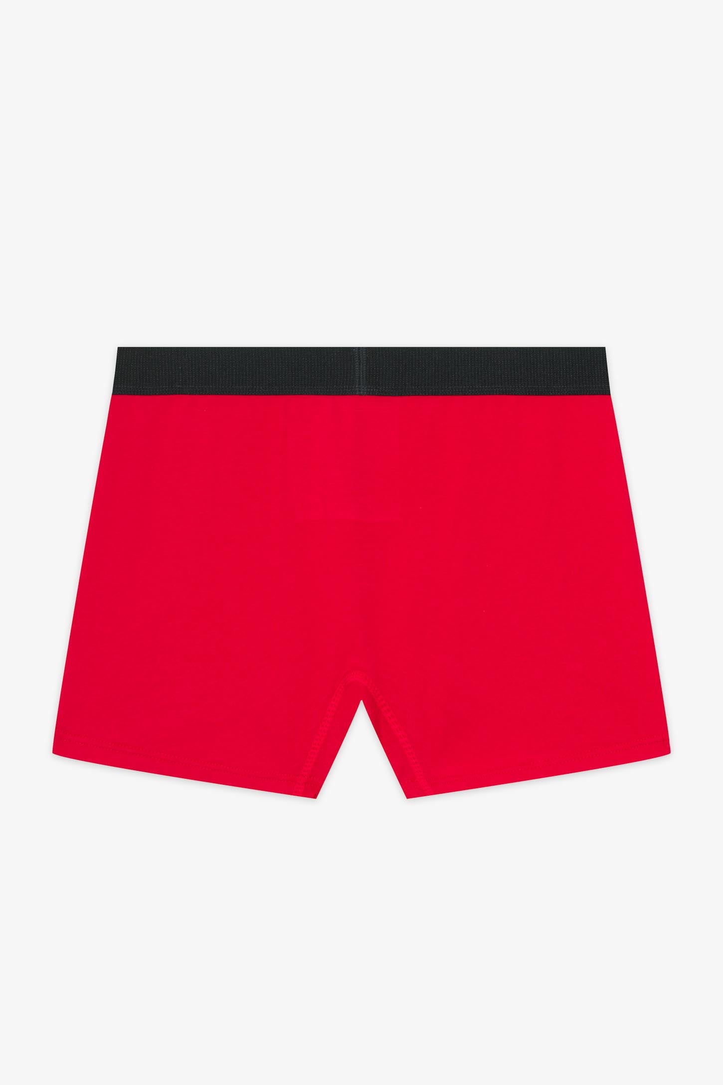 Caleçon en coton - Ado garçon && ROUGE