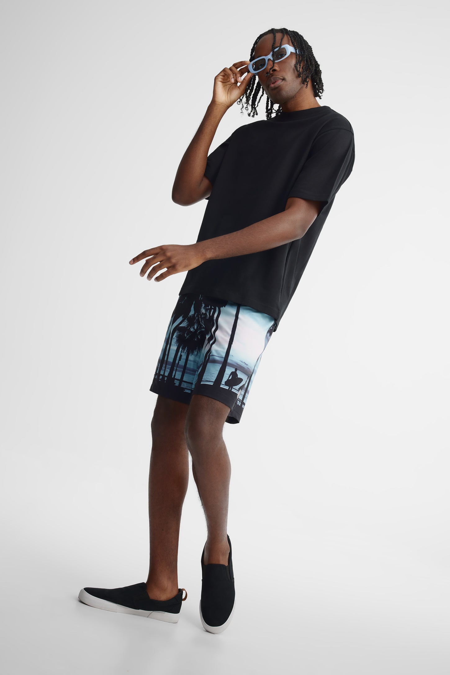 Short maillot de bain - Homme && NOIR/MULTI