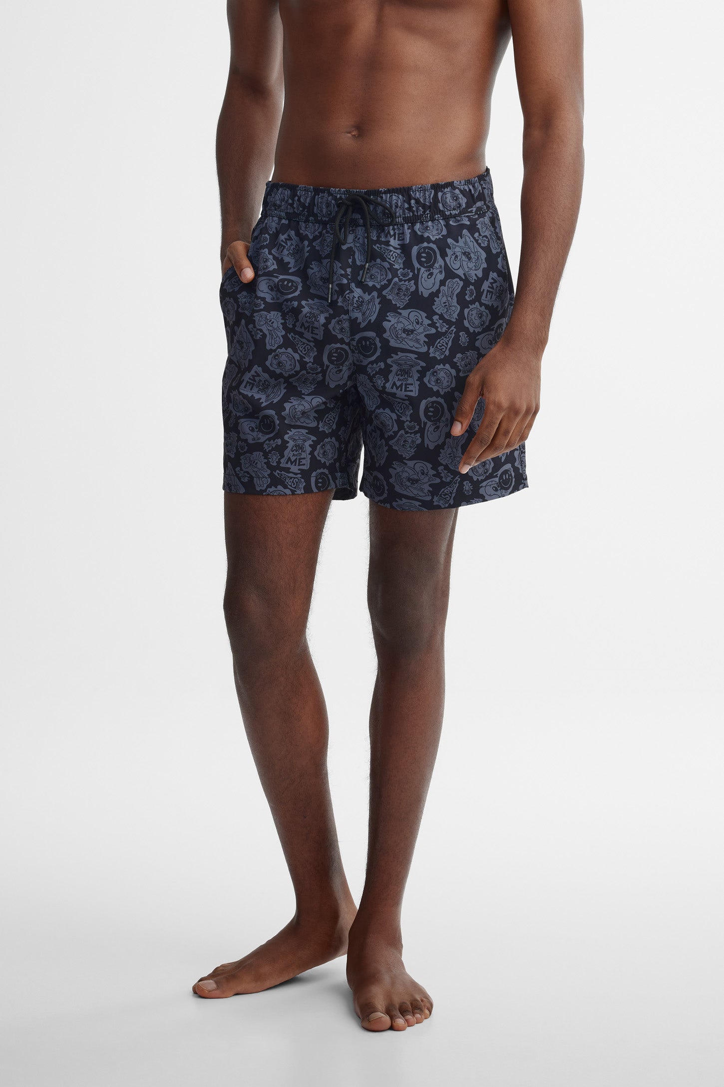 Short maillot de bain - Homme && GRIS MULTI