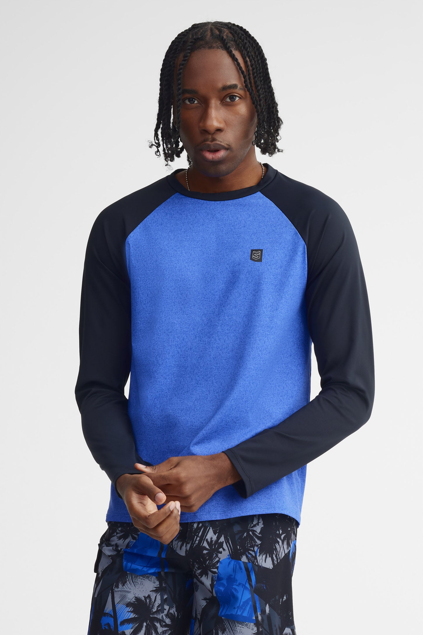 Maillot de bain ''Rashguard'' - Homme && BLEU MULTI