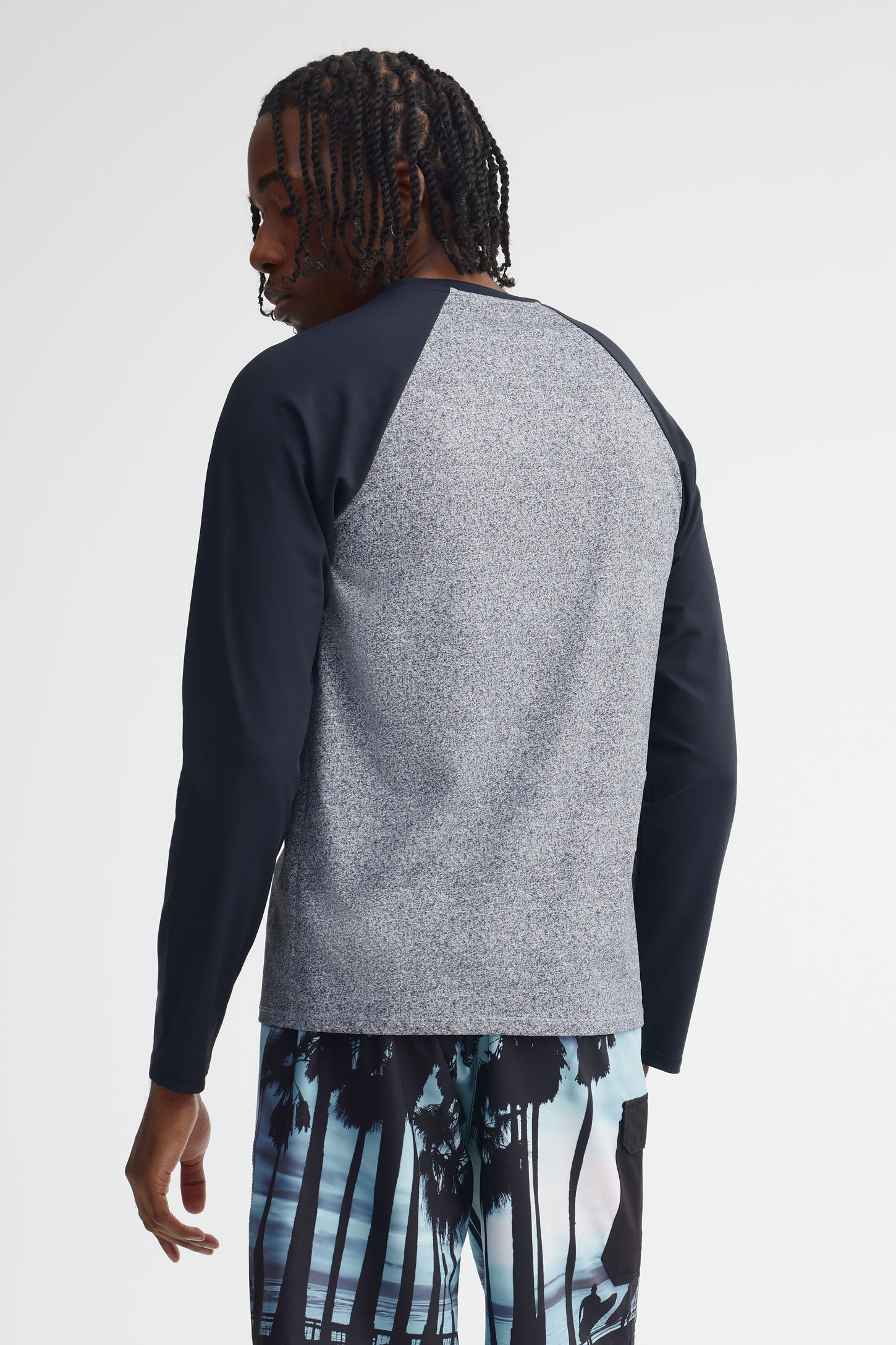 Maillot de bain ''Rashguard'' - Homme && NOIR/MULTI