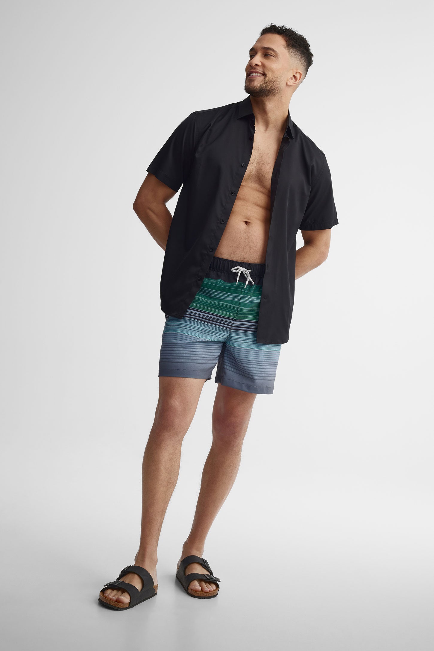 Short maillot de bain - Homme && GRIS MULTI