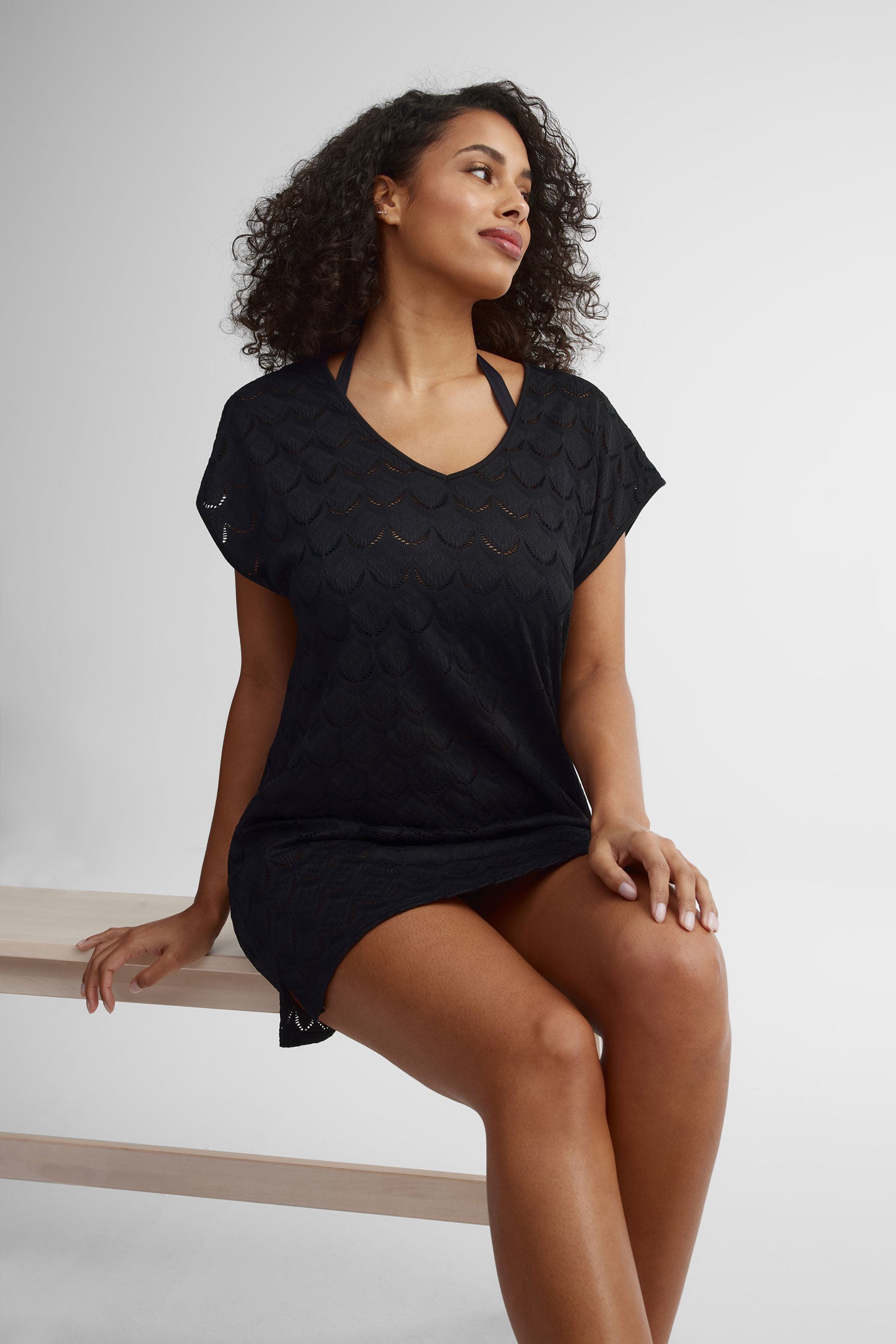 Robe couvre-maillot - Femme && NOIR