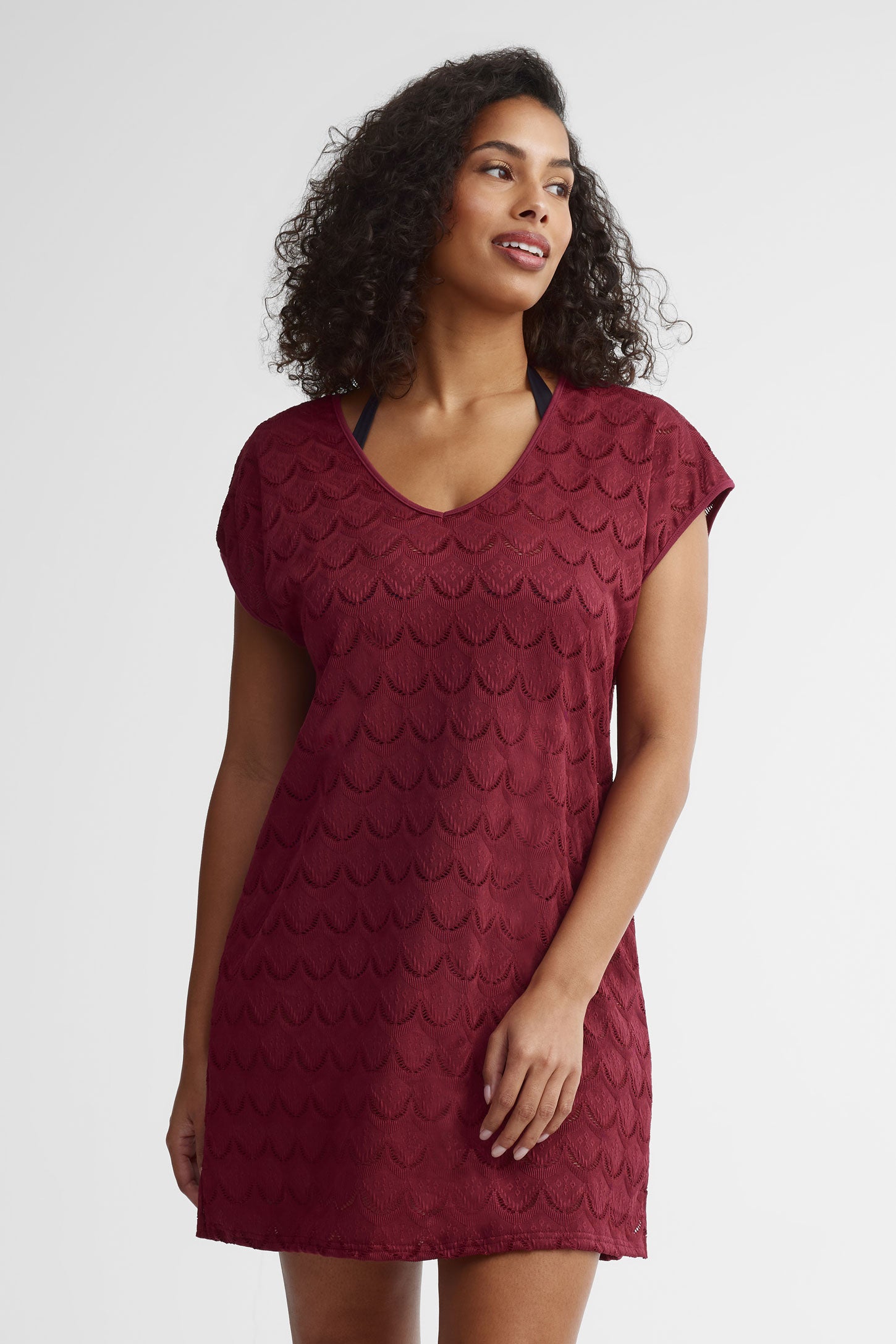 Robe couvre-maillot - Femme && BOURGOGNE