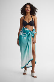 Paréo multi-fonctions - Femme && VERT/MULTI