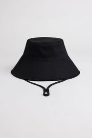 Chapeau seau en twill - Femme && NOIR