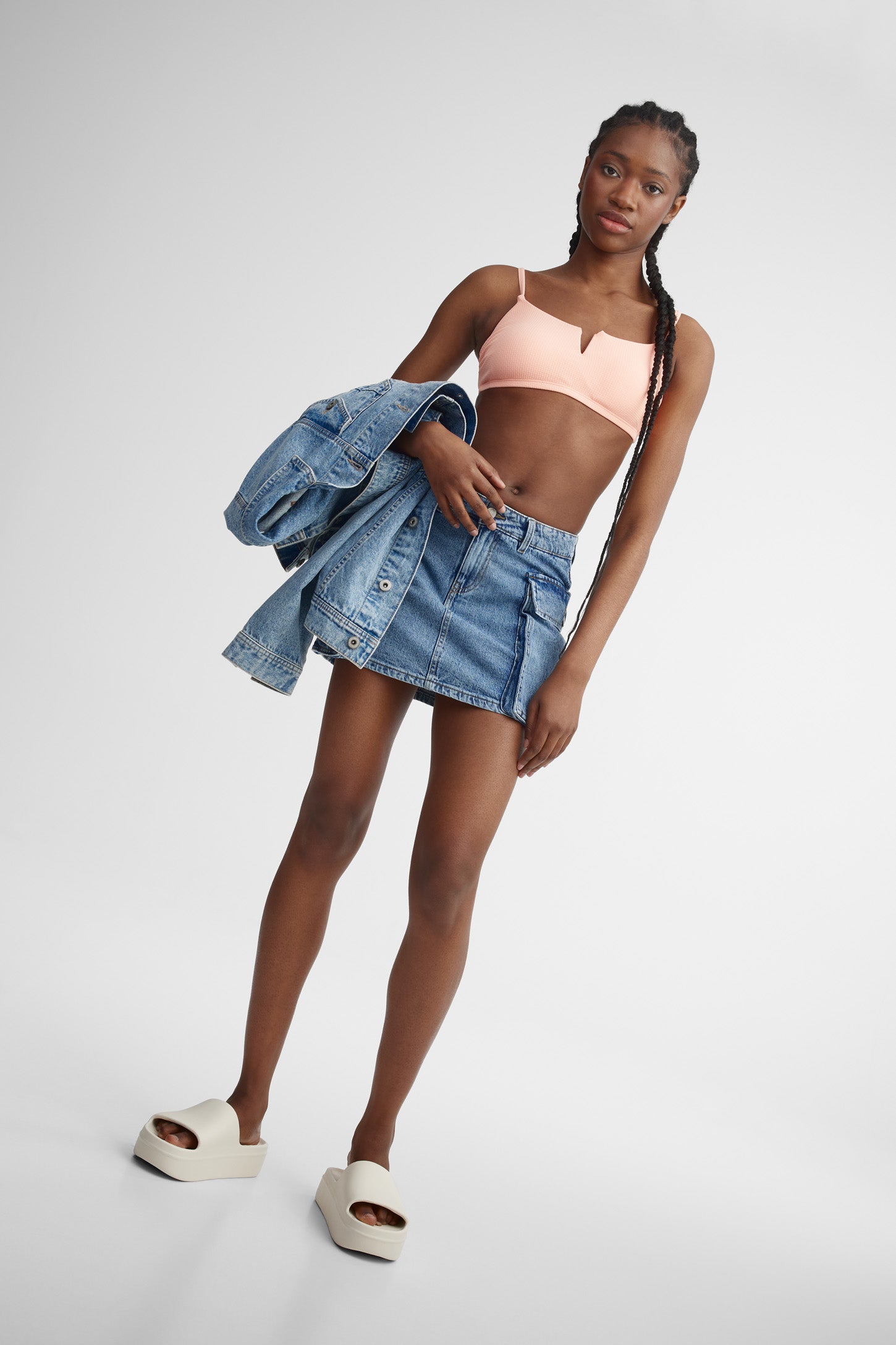 Culotte maillot de bain taille basse - Femme && ORANGE