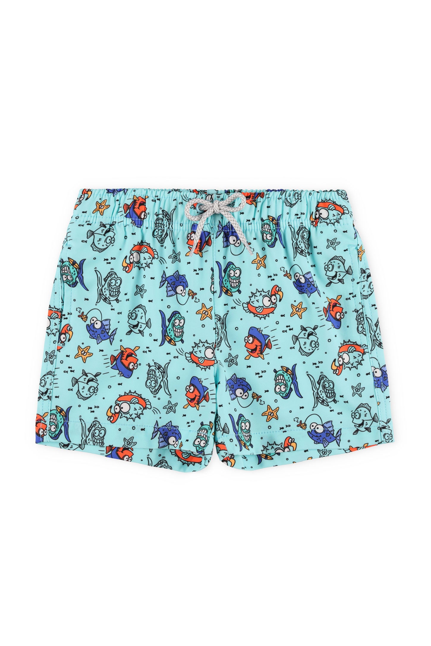 Short maillot de bain extensible 4 sens - Enfant garçon && AQUA/MULTI