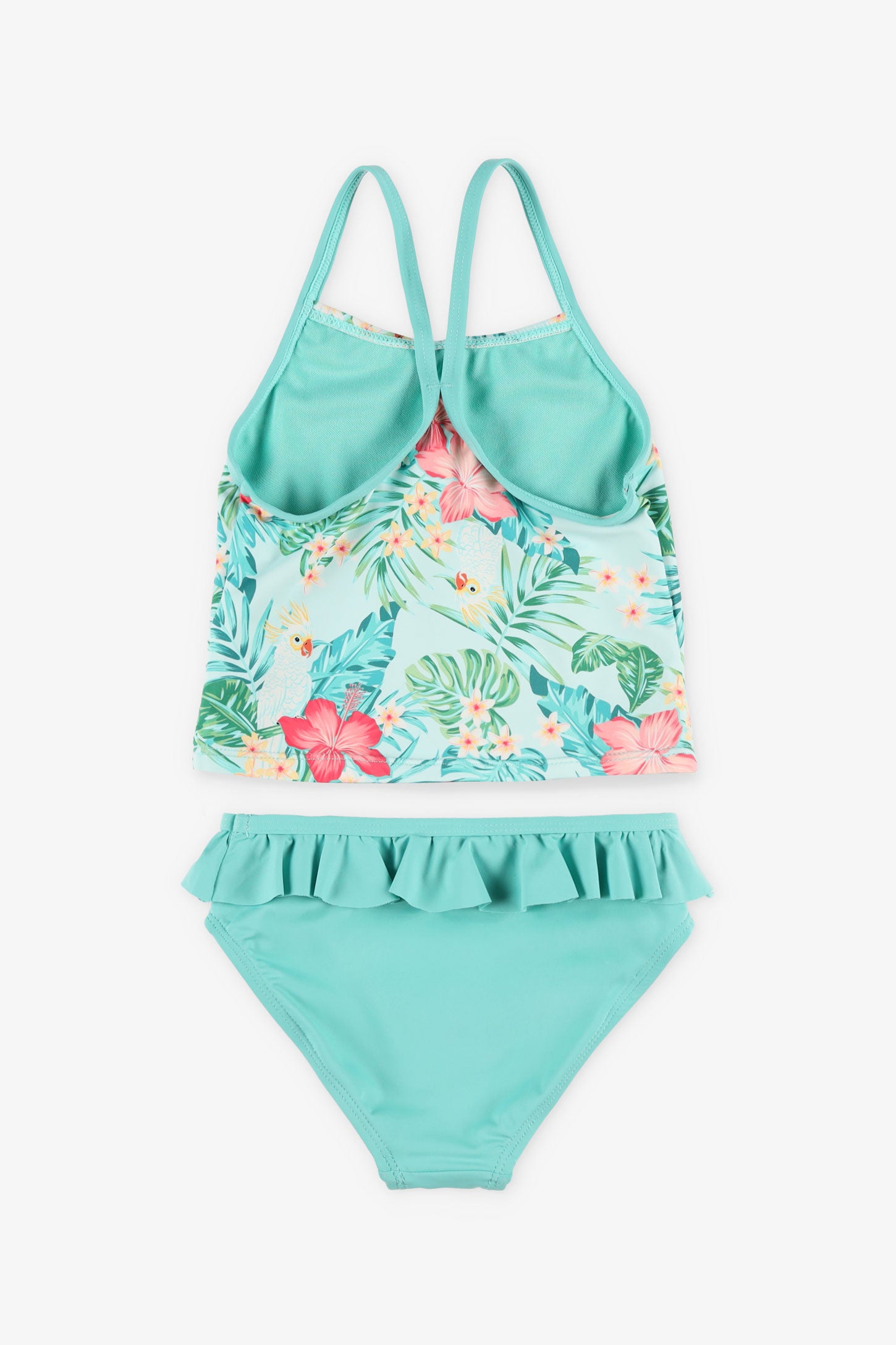 Maillot de bain 2-pièces tankini - Enfant fille && AQUA/MULTI