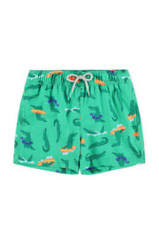 Short maillot de bain extensible 4 sens - Bébé garçon && VERT/MULTI