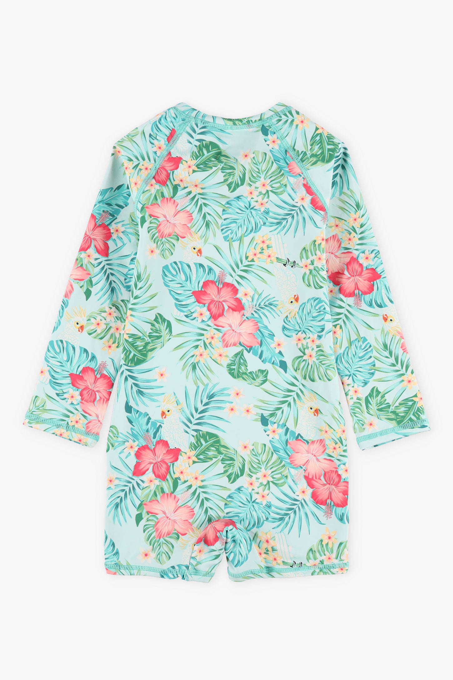 Maillot de bain 1-pièce ''rashguard'', 2T-3T - Bébé fille && AQUA/MULTI
