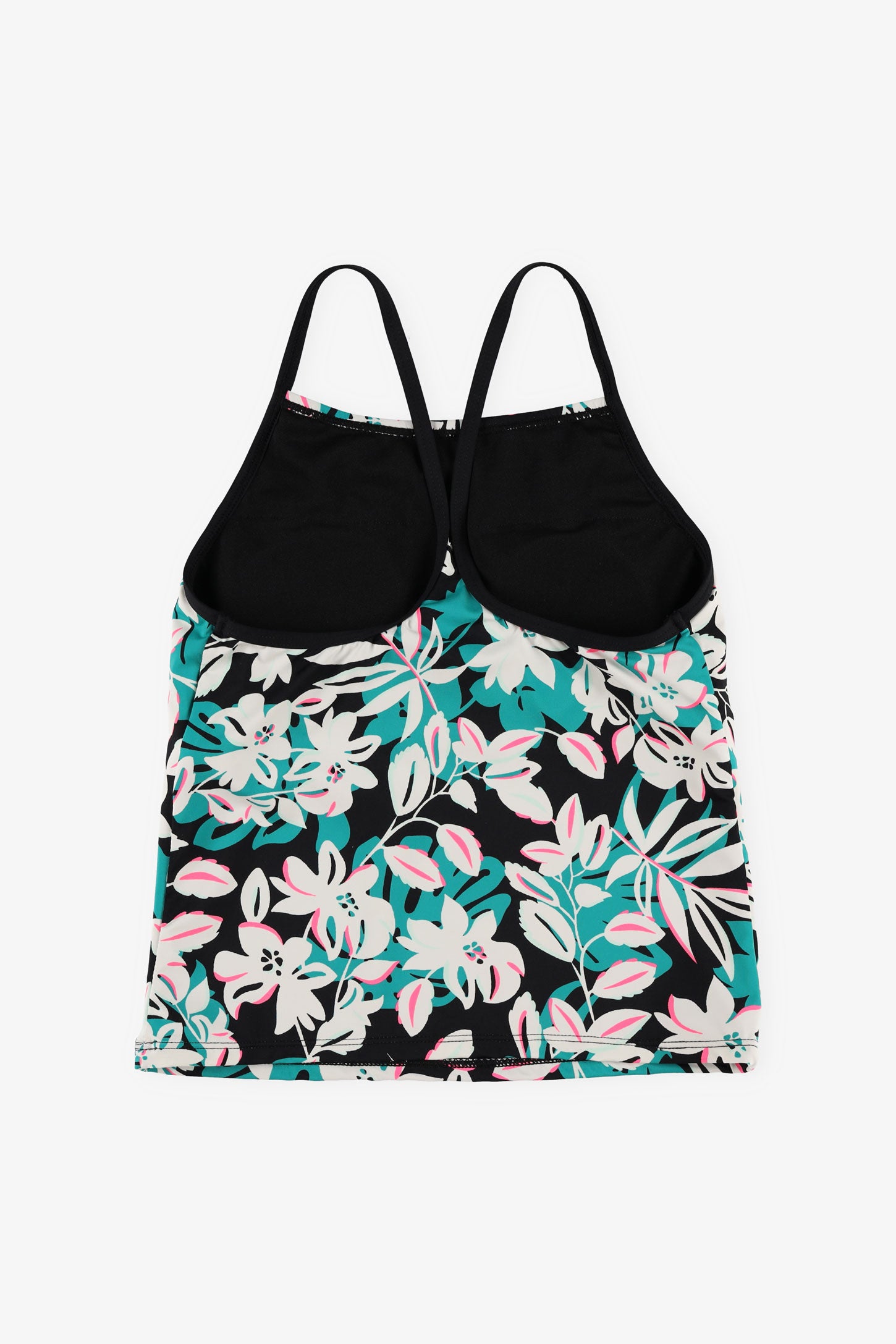Haut maillot de bain tankini, 2/30$ - Ado fille && VERT/MULTI