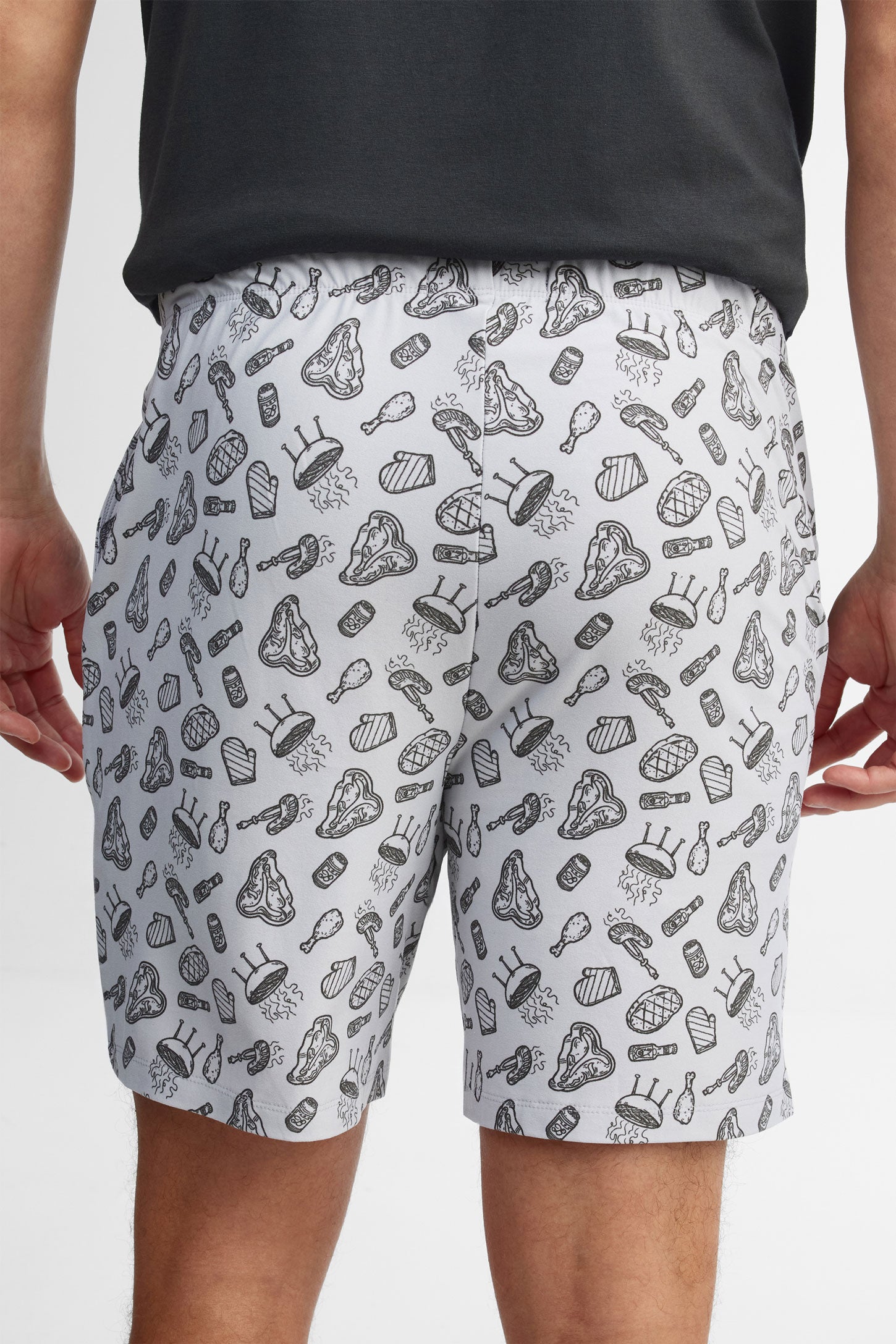 Short pyjama en moss, 2/40$ - Homme && GRIS MULTI