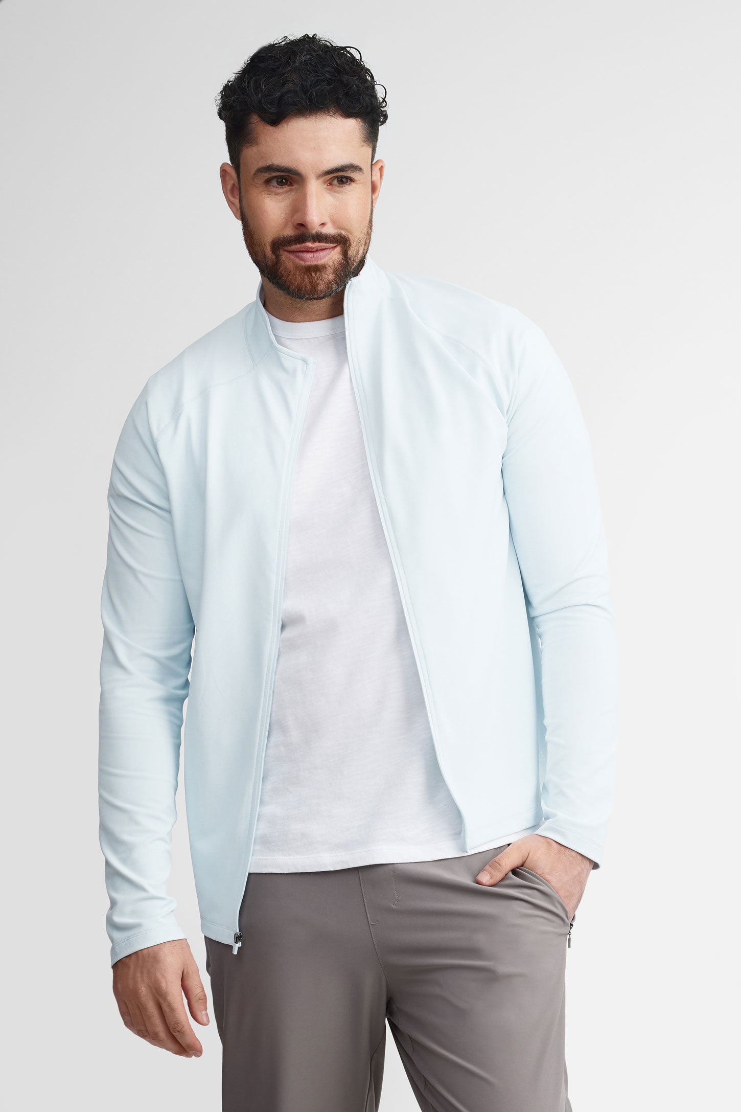 Veste col montant BM - Homme
 && BLEU PALE