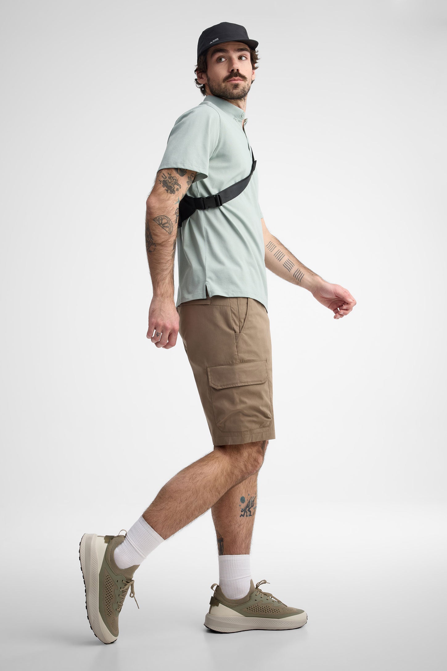 Polo manches courtes coton - Homme && VERT