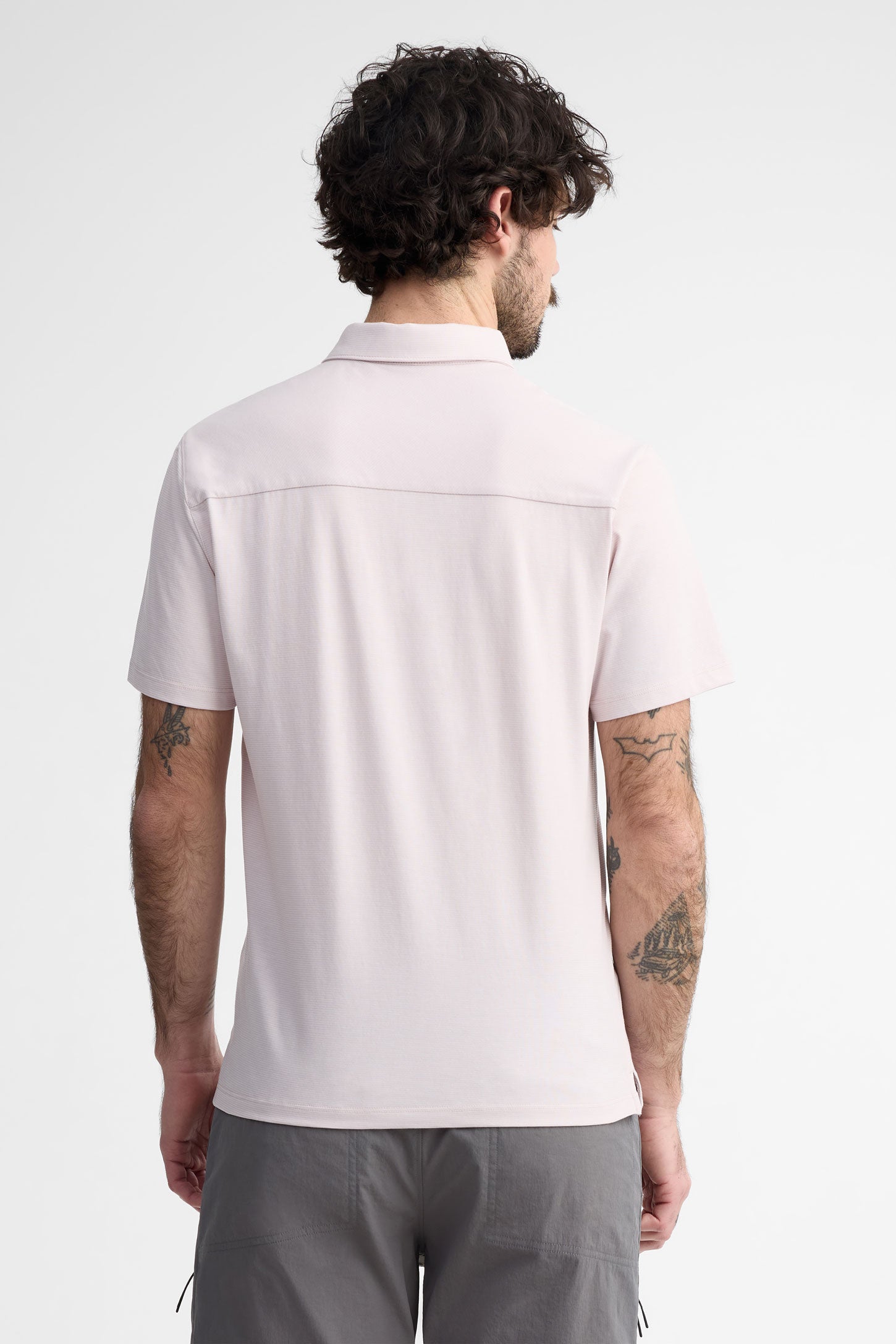 Polo manches courtes coton - Homme && LILAS