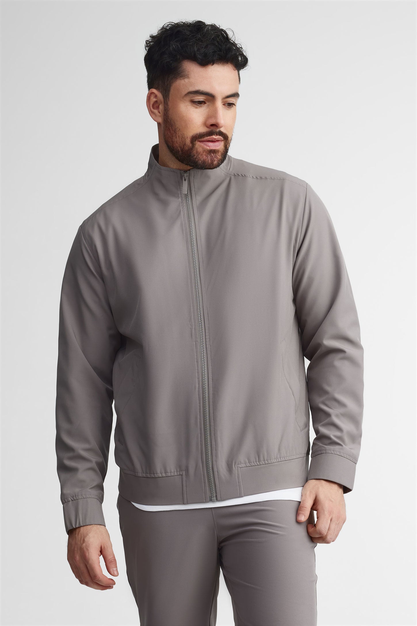 Veste col montant BM - Homme && GRIS