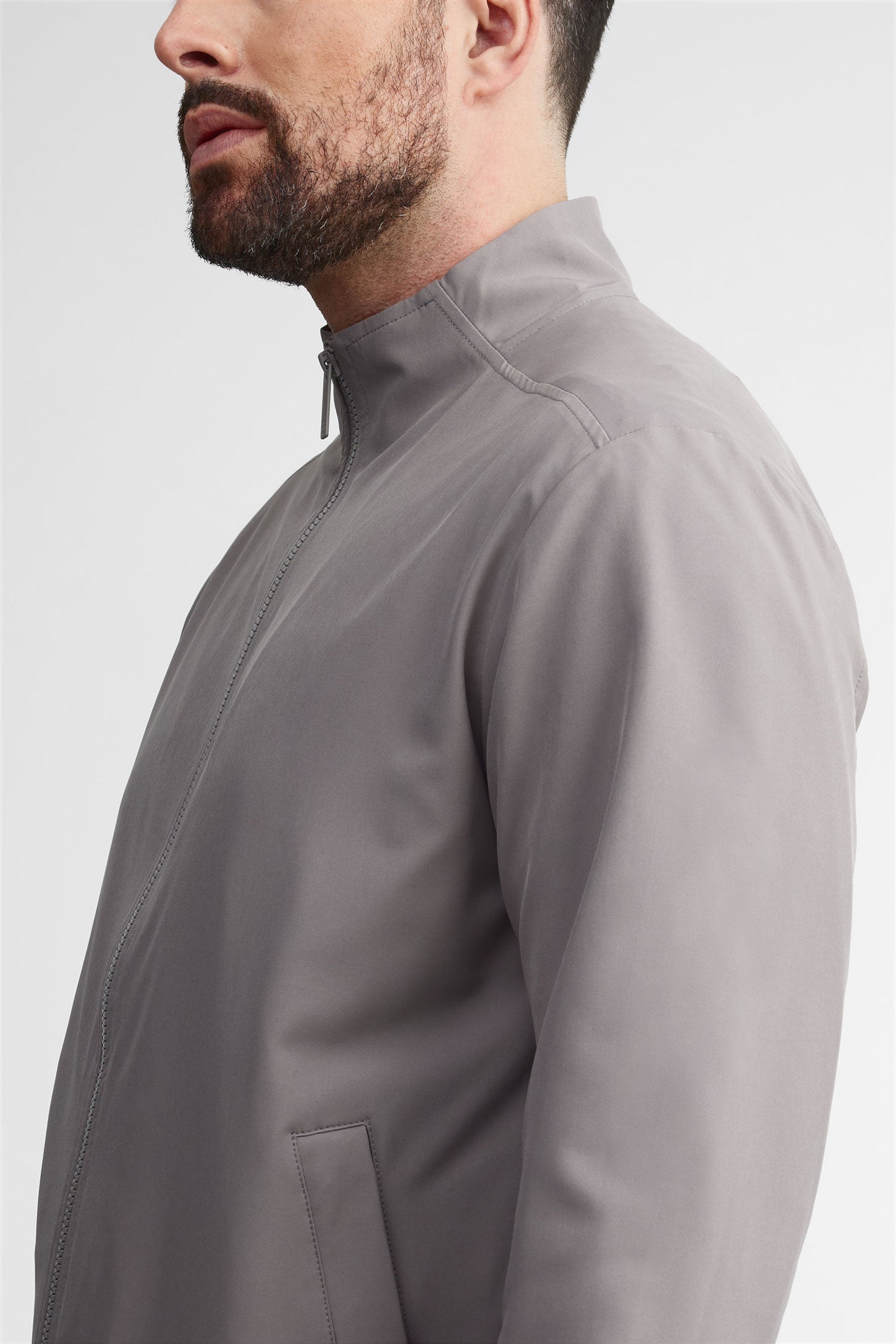 Veste col montant BM - Homme && GRIS