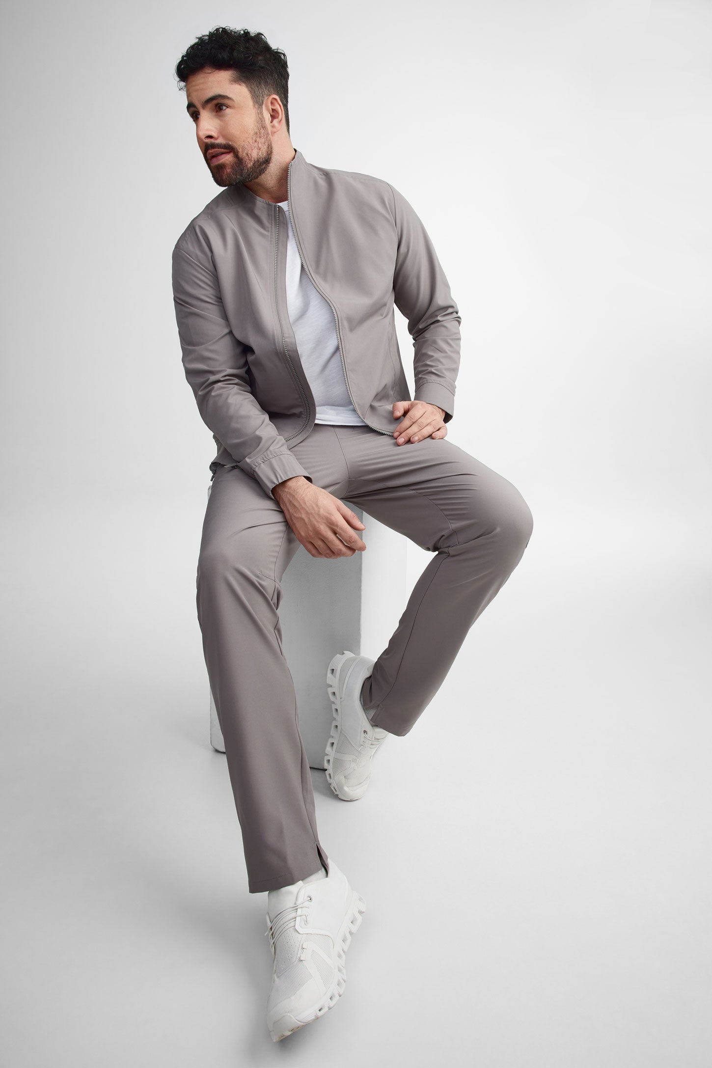 Pantalon extensible taille élastique BM - Homme
 && GRIS