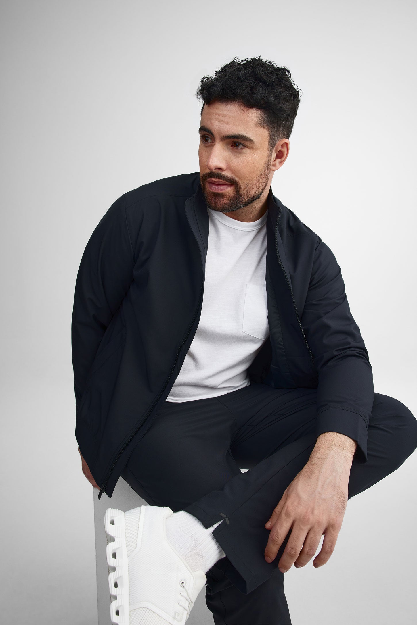 Pantalon extensible taille élastique BM - Homme
 && GRIS FONCE