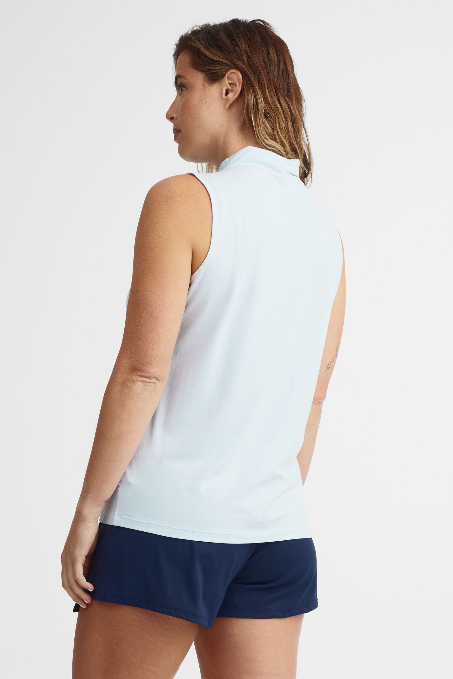 Camisole col montant Modal BM - Femme
 && BLEU PALE