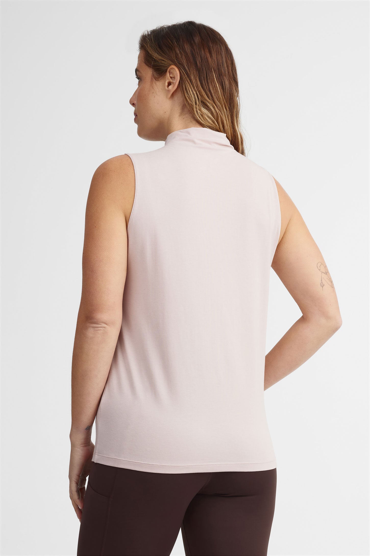 Camisole col montant Modal BM - Femme
 && ROSE