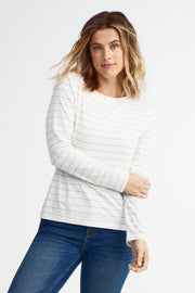 Chandail manches longue modal BM - Femme
 && BLANC MULTI