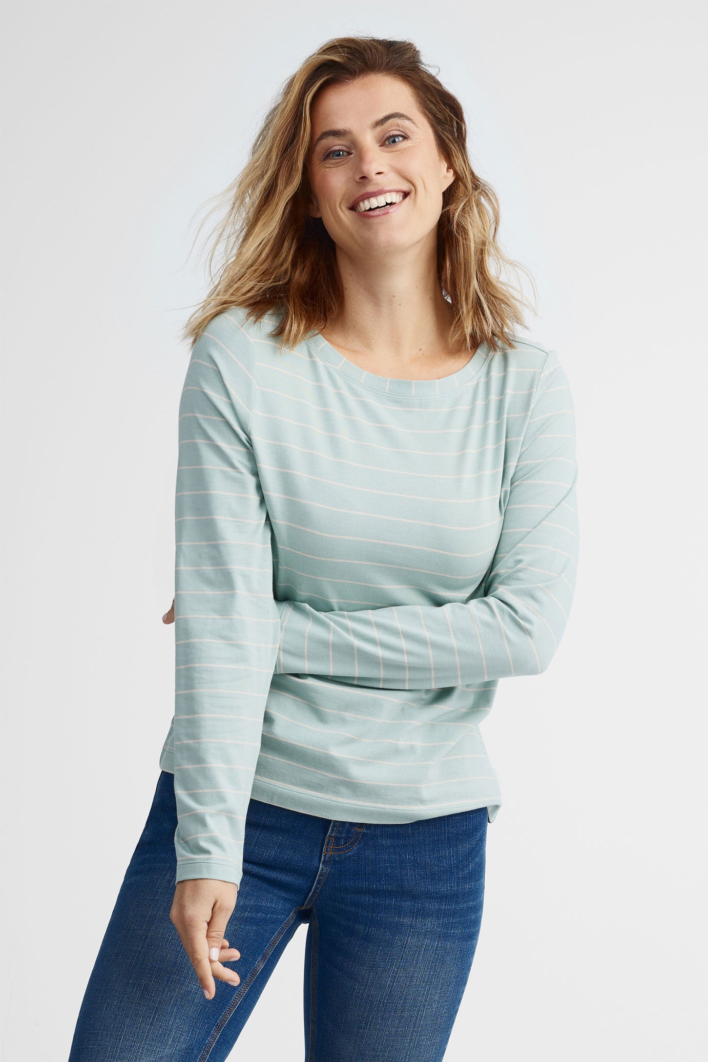 Chandail manches longue modal BM - Femme
 && VERT/MULTI