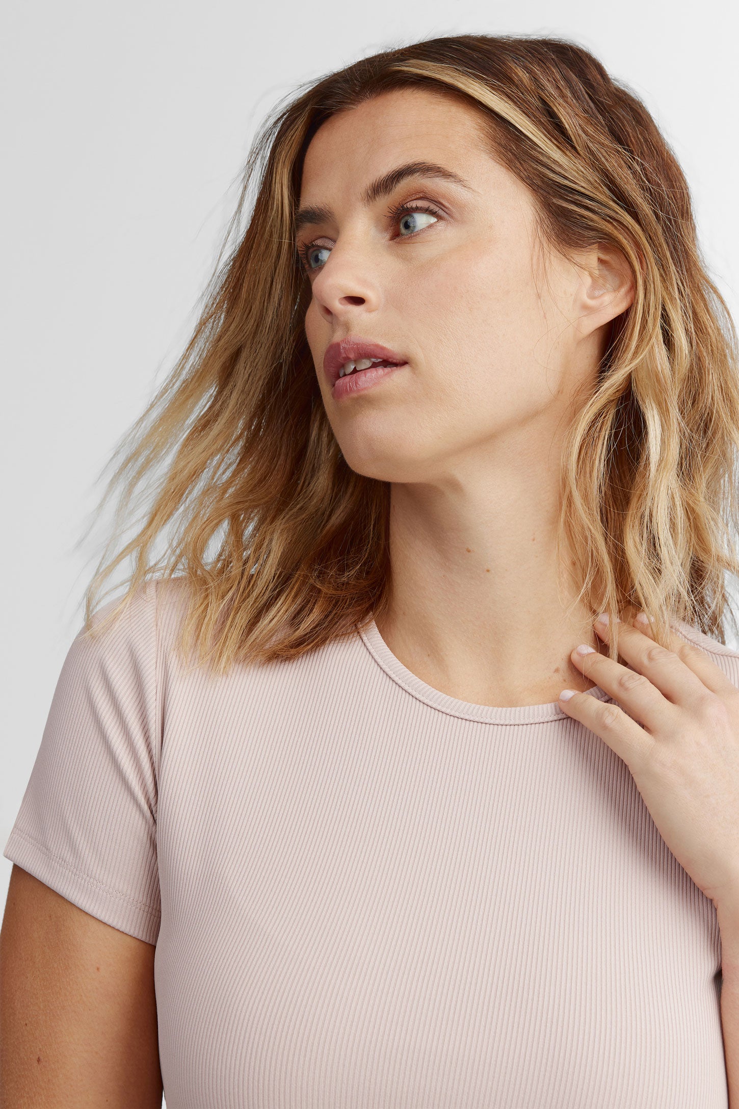 T-shirt col rond BM - Femme 
 && ROSE