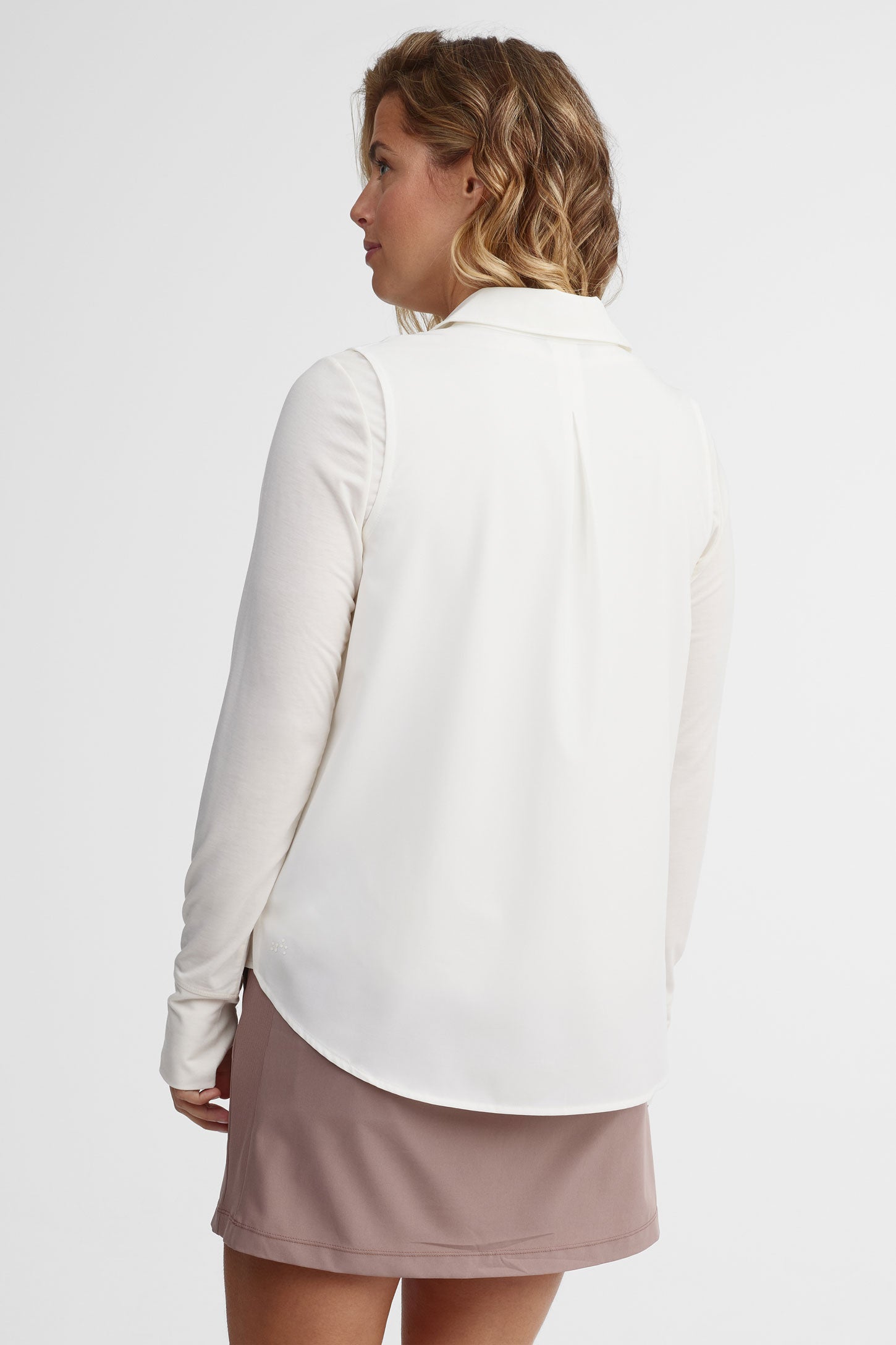 Chemise sans manches à poche BM - Femme 
 && BLANC