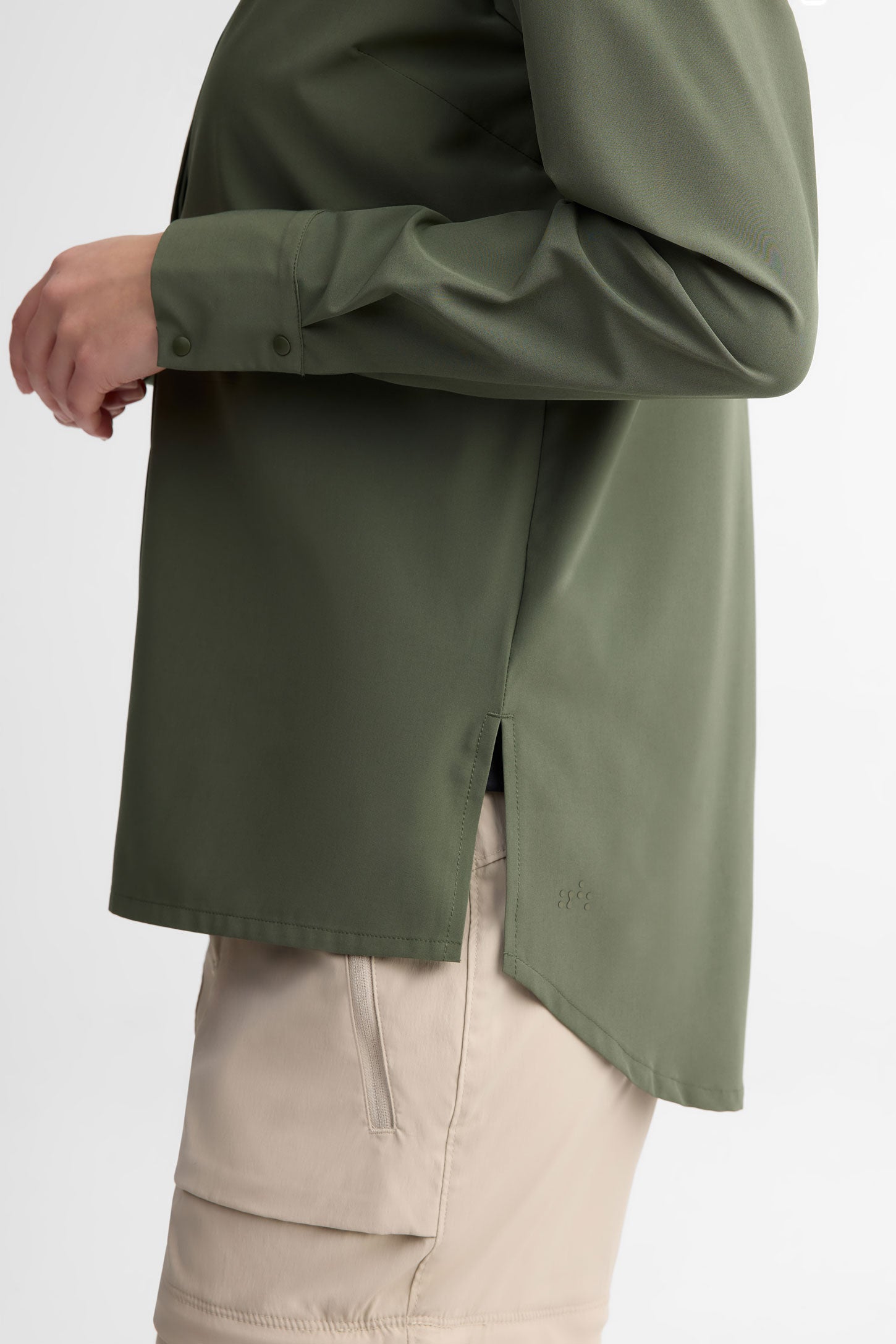 Chemise anti-froissement BM - Femme && VERT