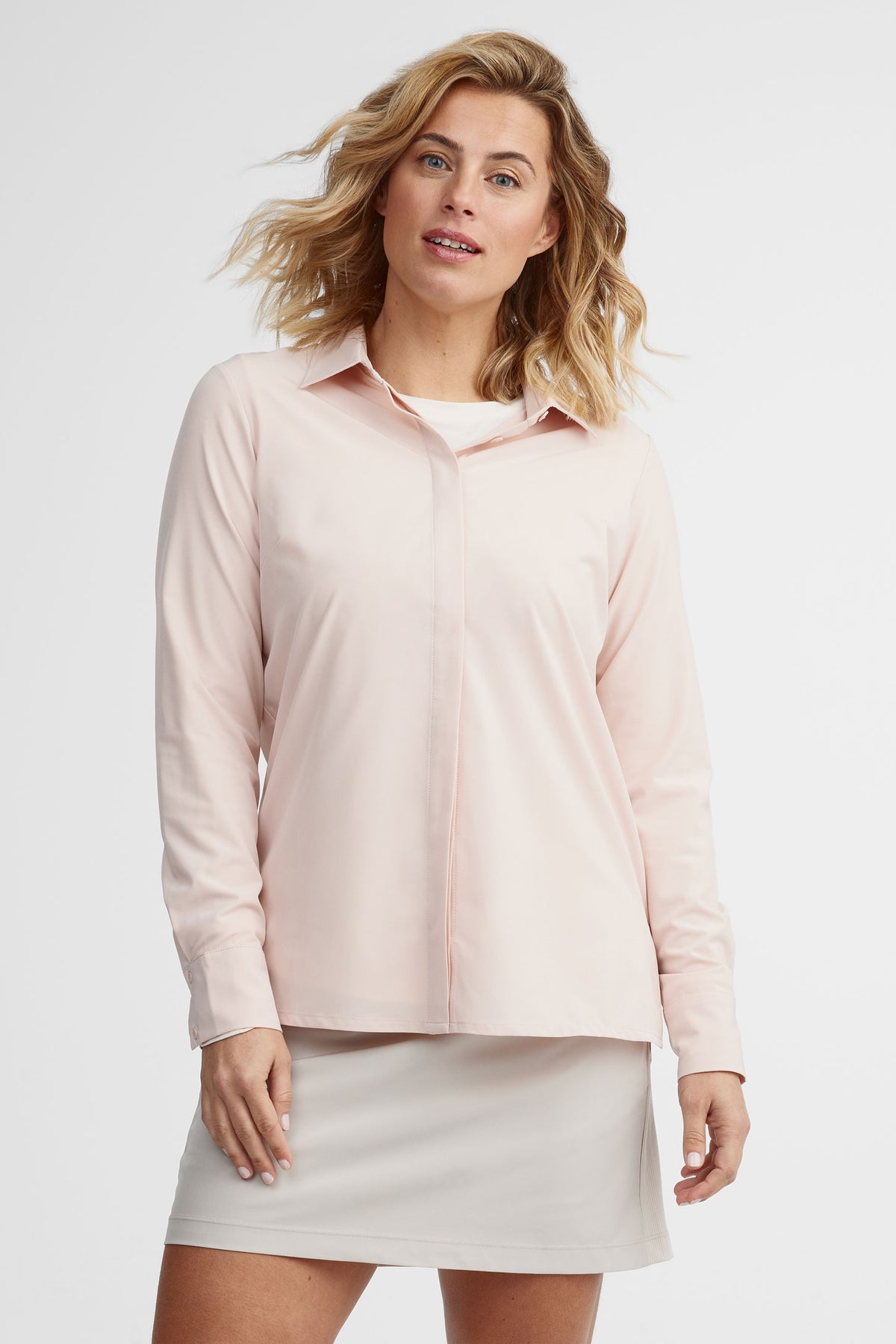 Chemise anti-froissement BM - Femme && ROSE