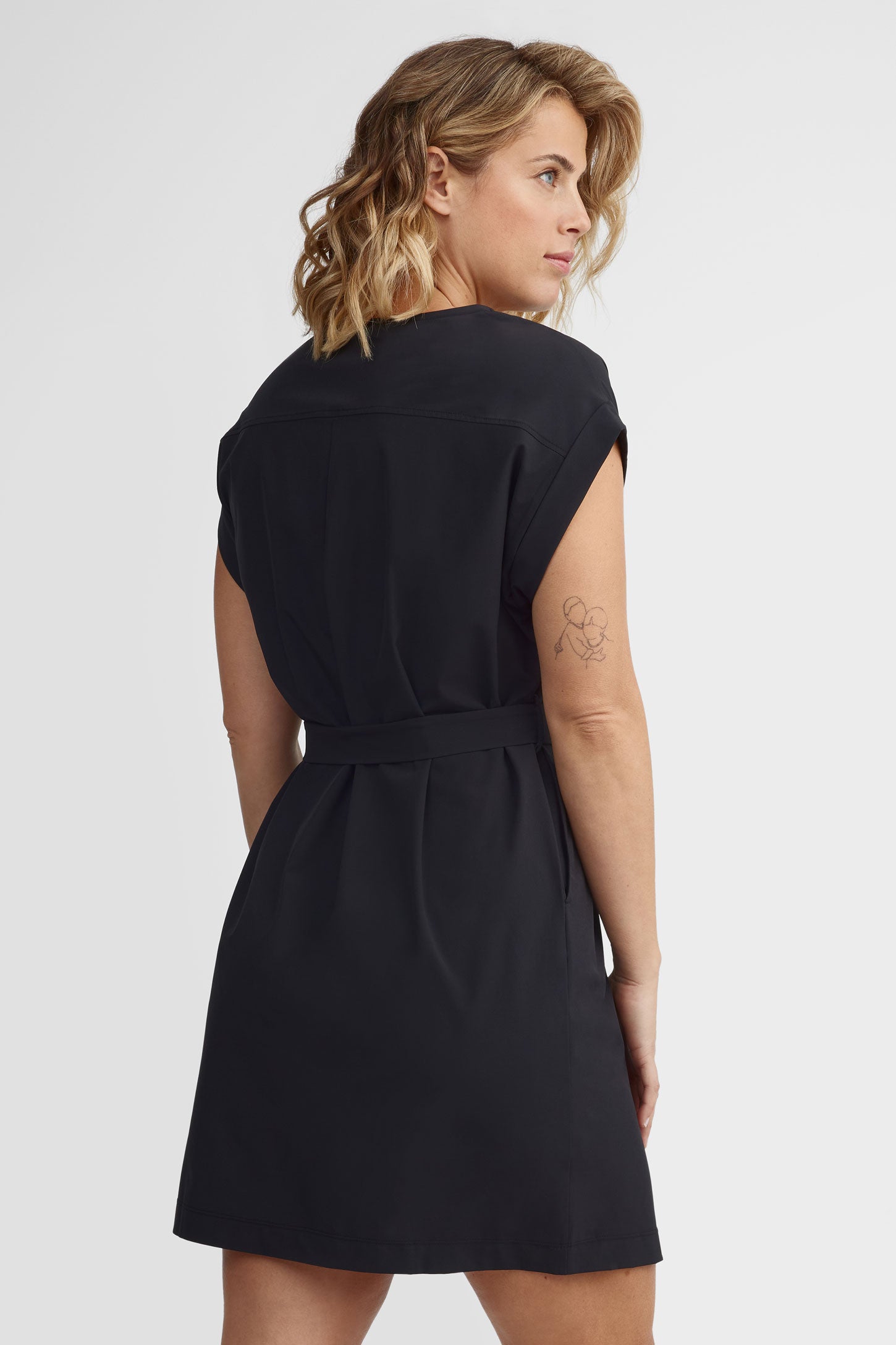 Robe cache-coeur BM - Femme 
 && GRIS FONCE