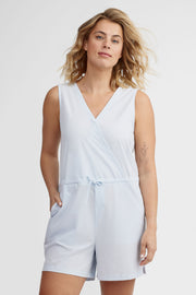 Combi-short cache-cœur BM - Femme && BLEU PALE
