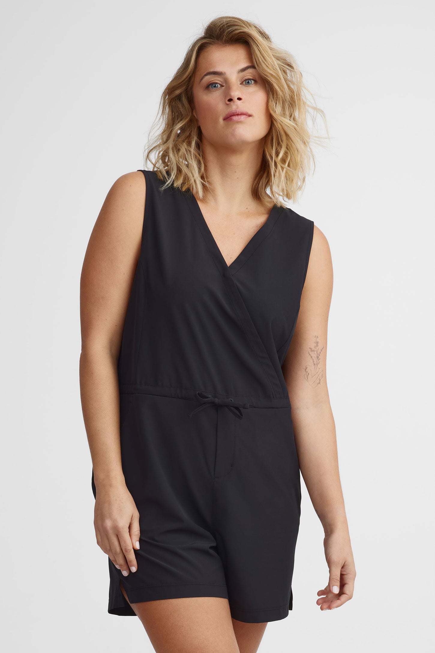 Combi-short cache-cœur BM - Femme && GRIS FONCE