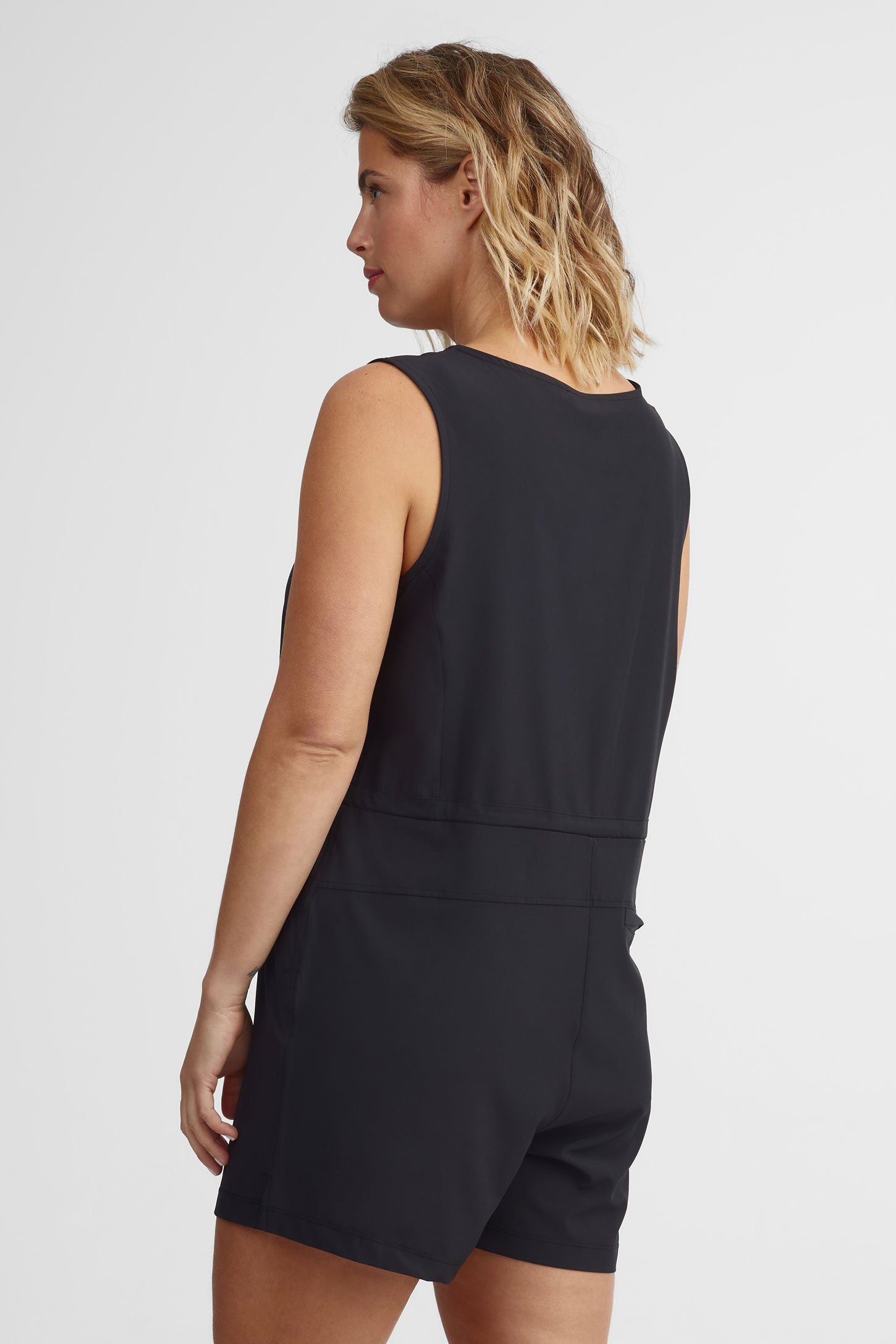 Combi-short cache-cœur BM - Femme && GRIS FONCE