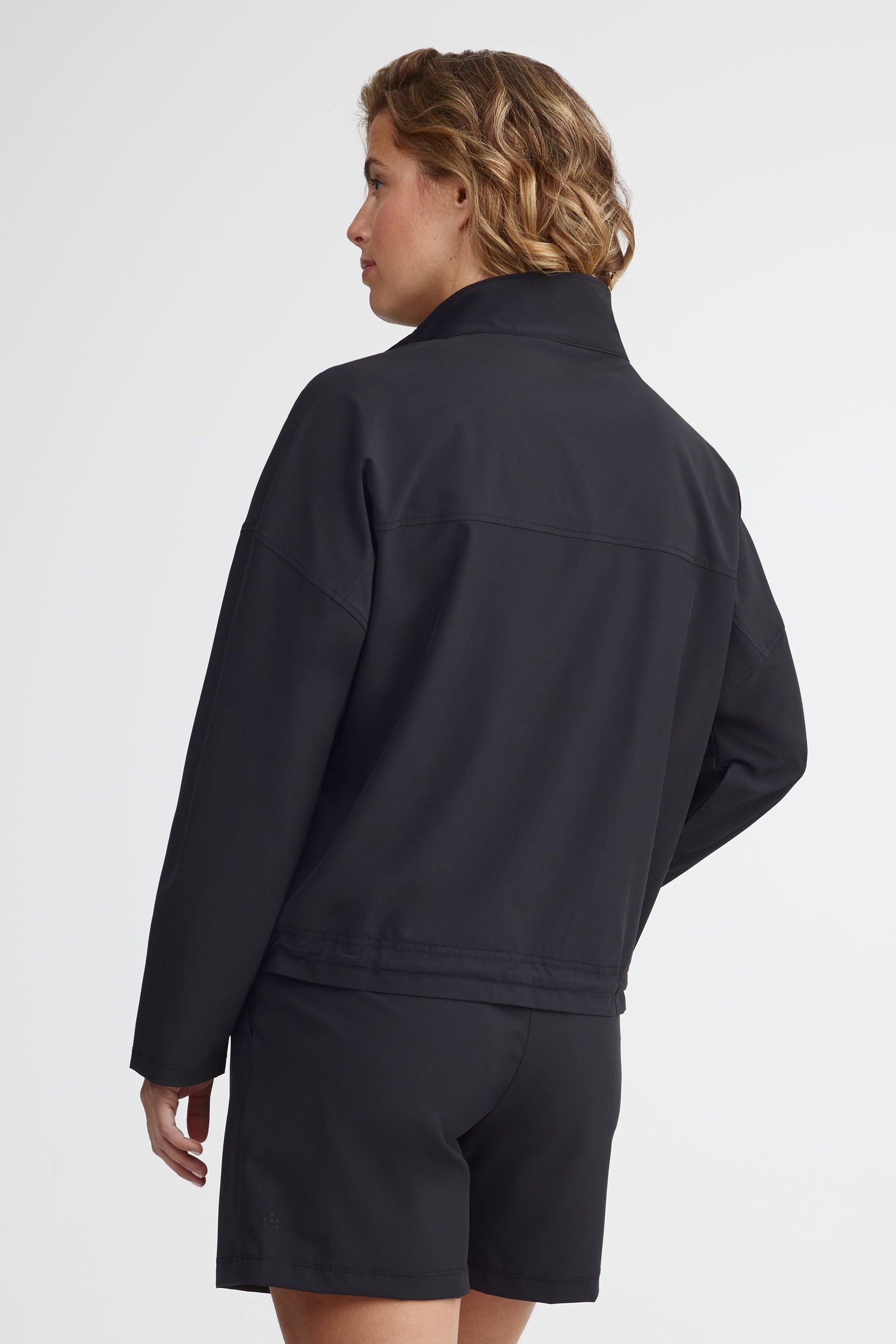 Chandail demi-fermeture éclair BM - Femme && GRIS FONCE